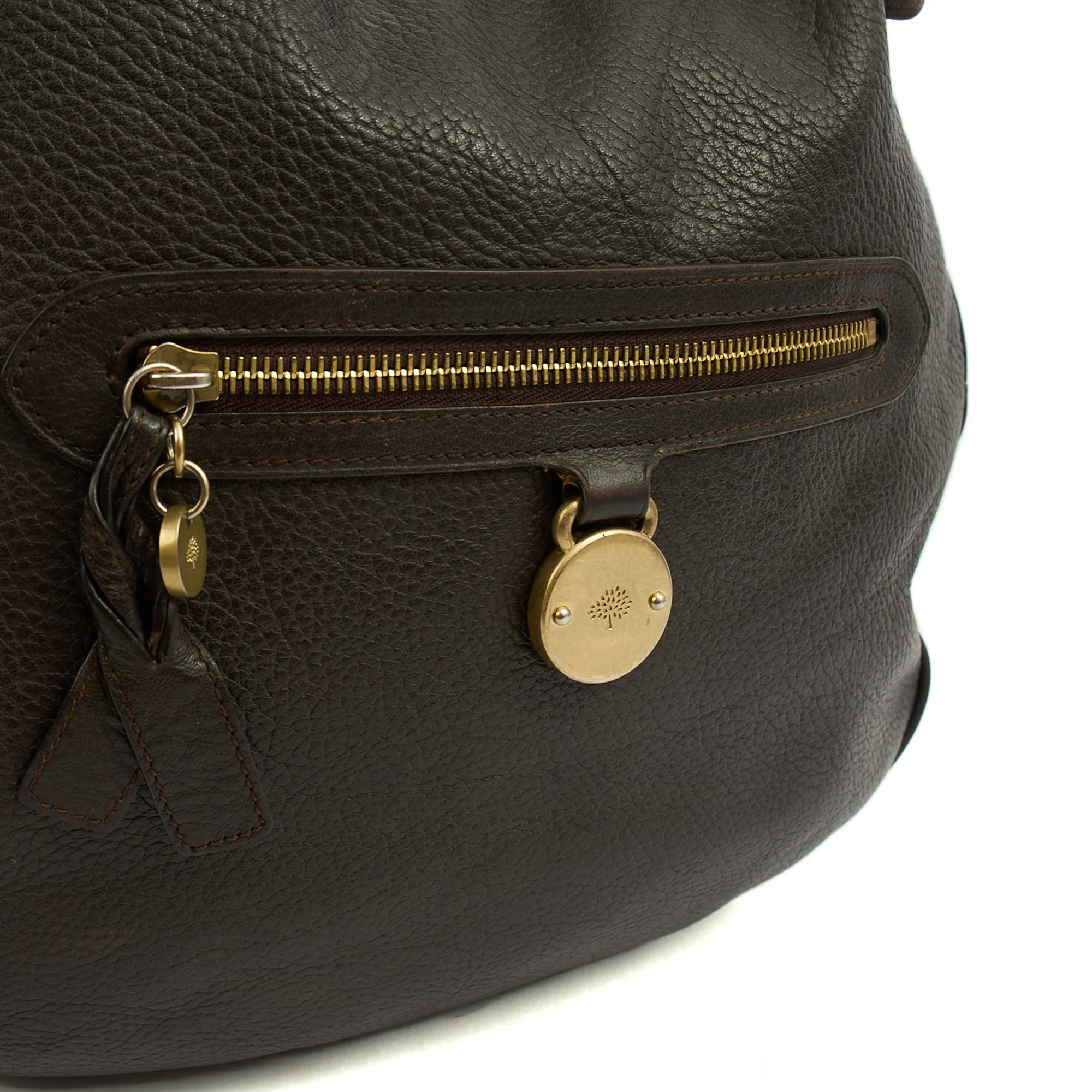 Picture of Mulberry Tote Daria Hobo in Amber, Calfskin Leather