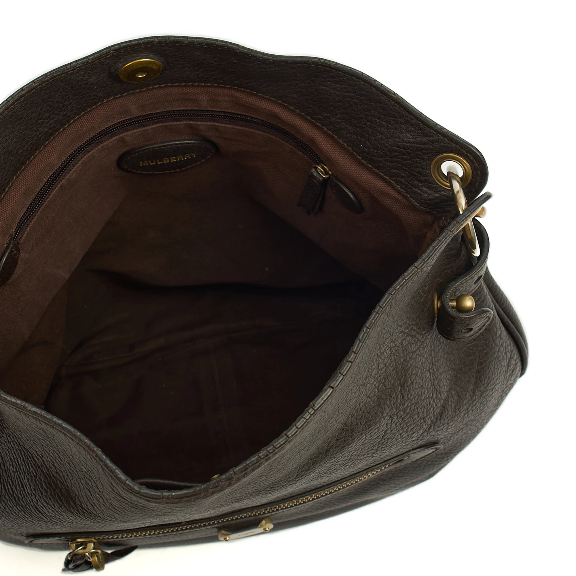 Picture of Mulberry Tote Daria Hobo in Amber, Calfskin Leather