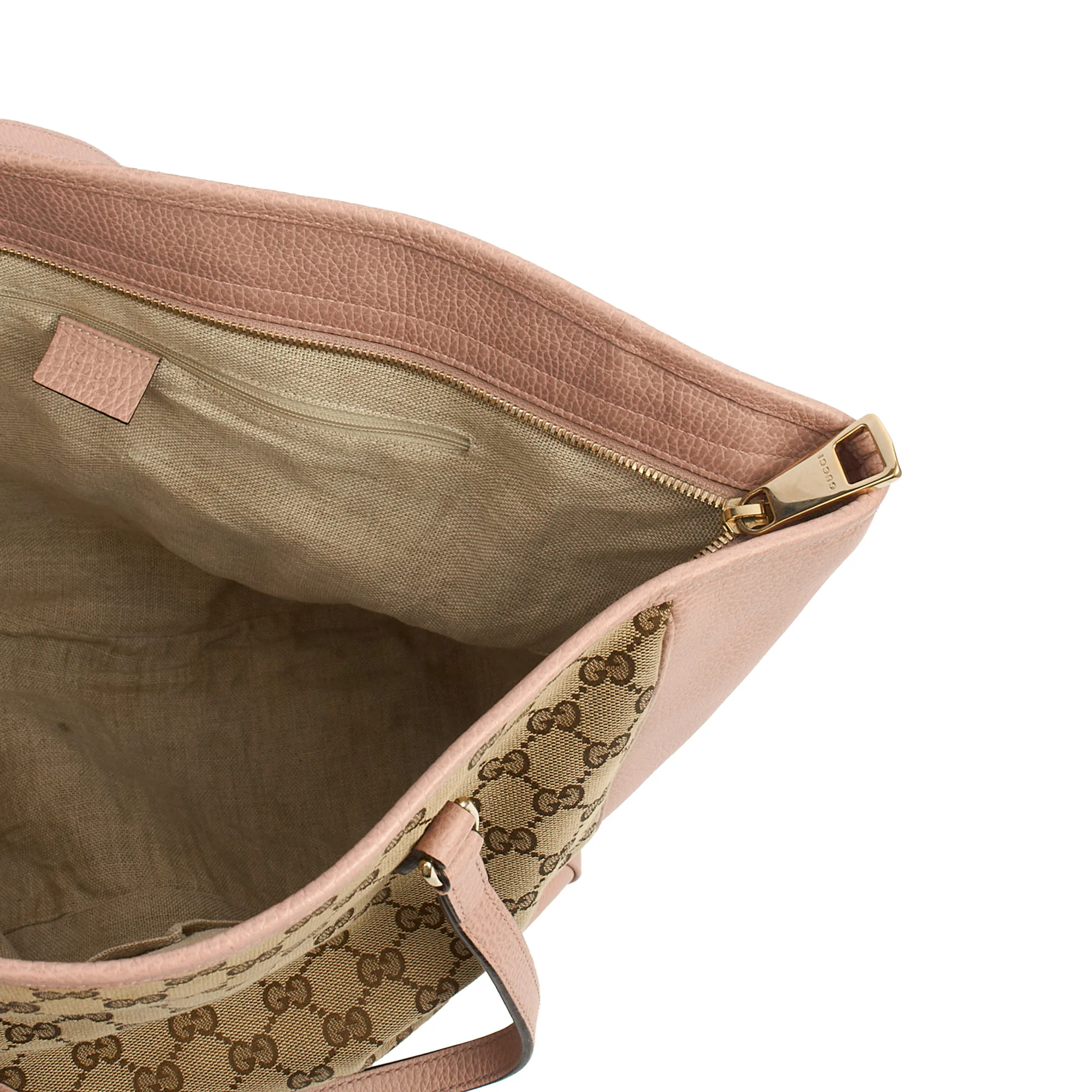 Picture of Gucci Tote Abbey Tote in Pink, GG Supreme Canvas