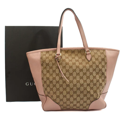 Picture of Gucci Tote Abbey Tote in Pink, GG Supreme Canvas