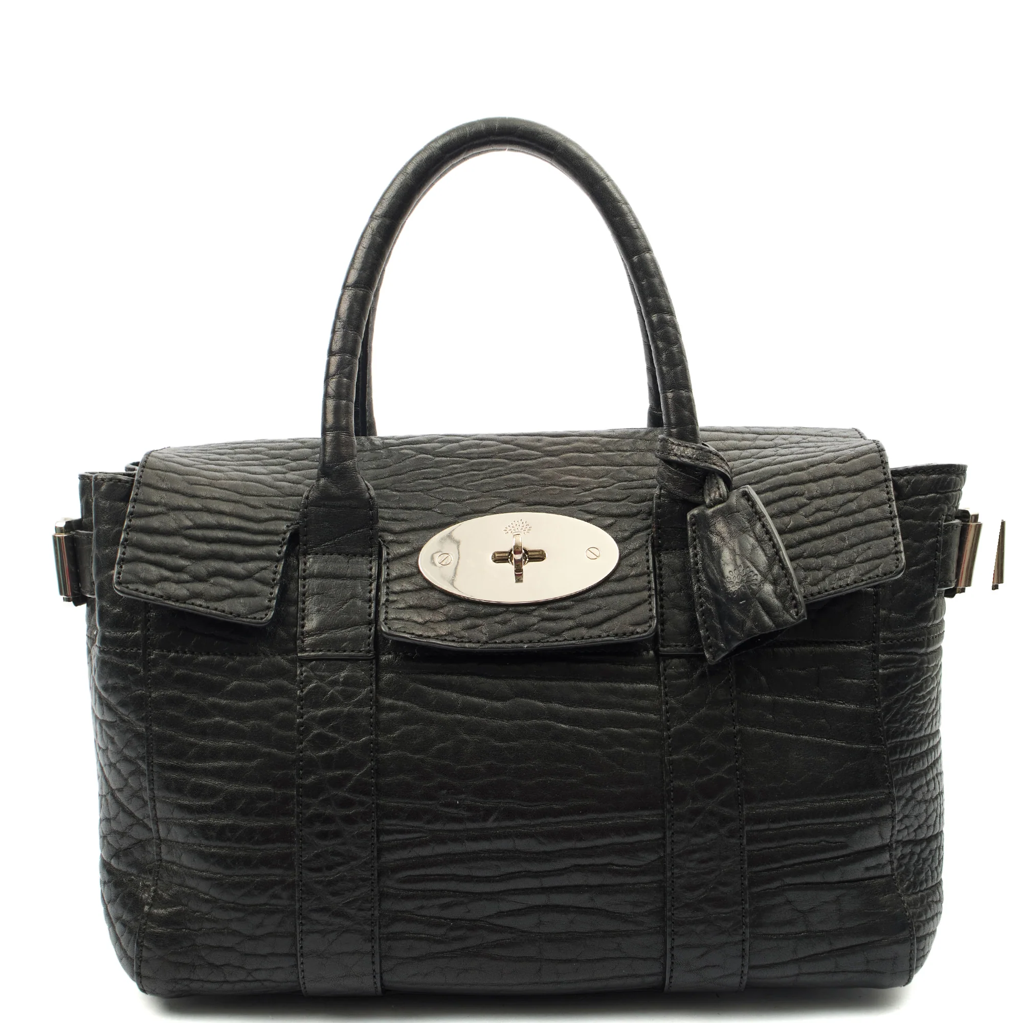 Picture of Mulberry Tote Bayswater Heritage in Black, Calfskin Leather