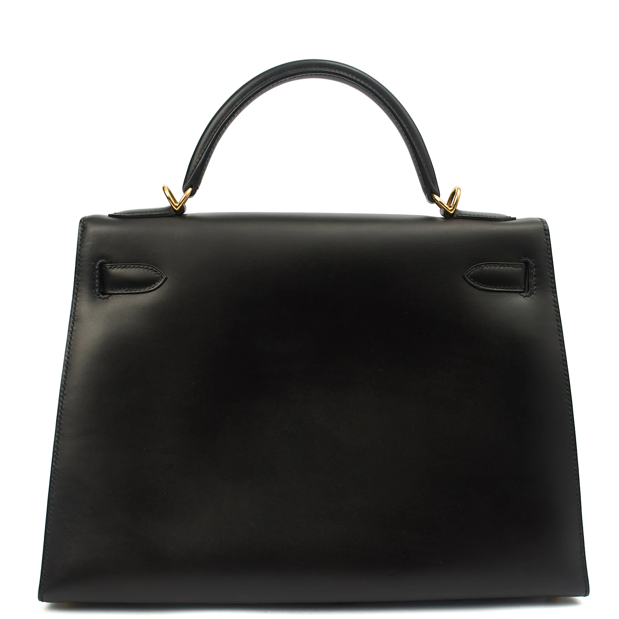 Picture of Hermes Top Handle Kelly 32 in Black, Box Calf Leather