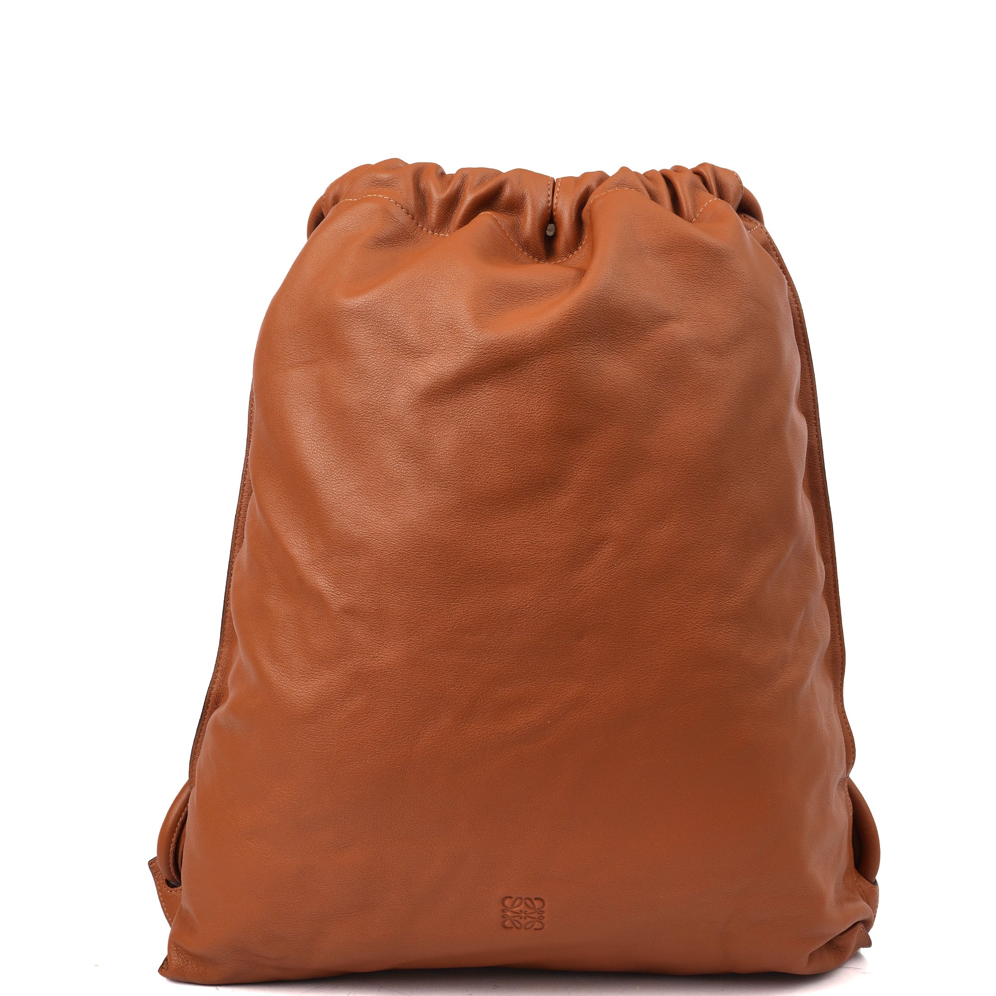 Picture of Loewe Backpack Yago Backpack in Brown, Leather