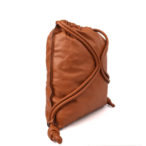 Picture of Loewe Backpack Yago Backpack in Brown, Leather