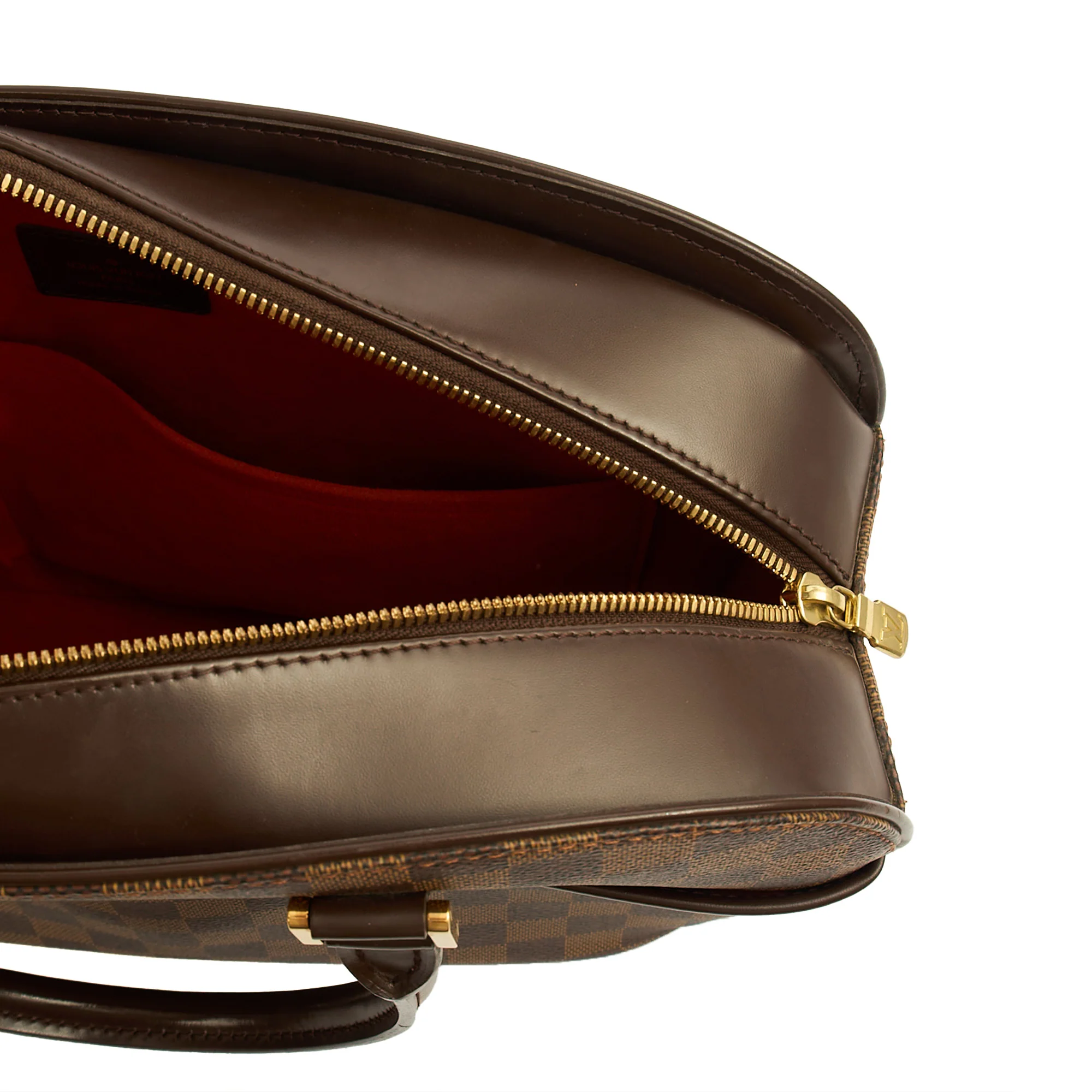 Picture of Louis Vuitton Top Handle Saria in Damier Ebene, Canvas