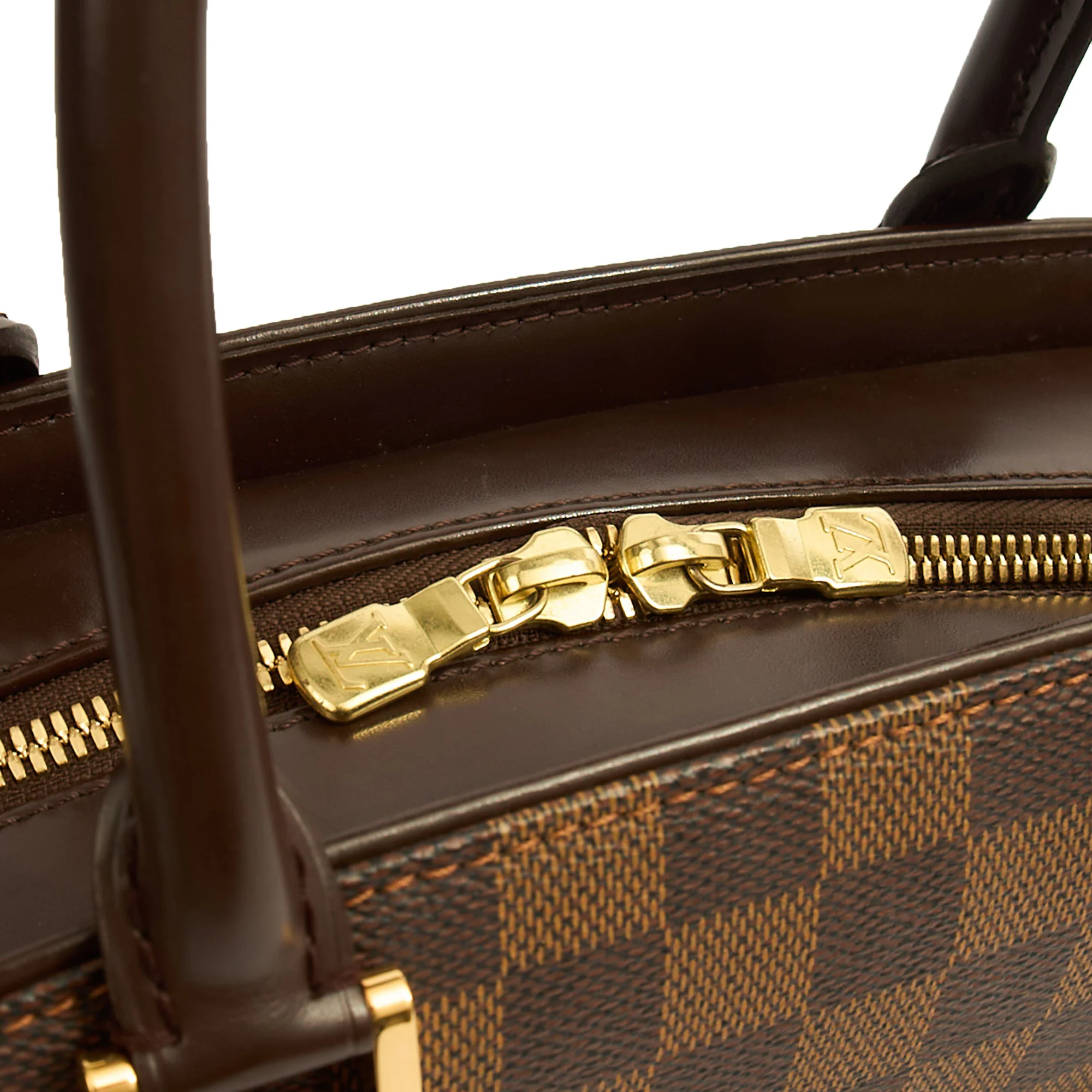 Picture of Louis Vuitton Top Handle Saria in Damier Ebene, Canvas