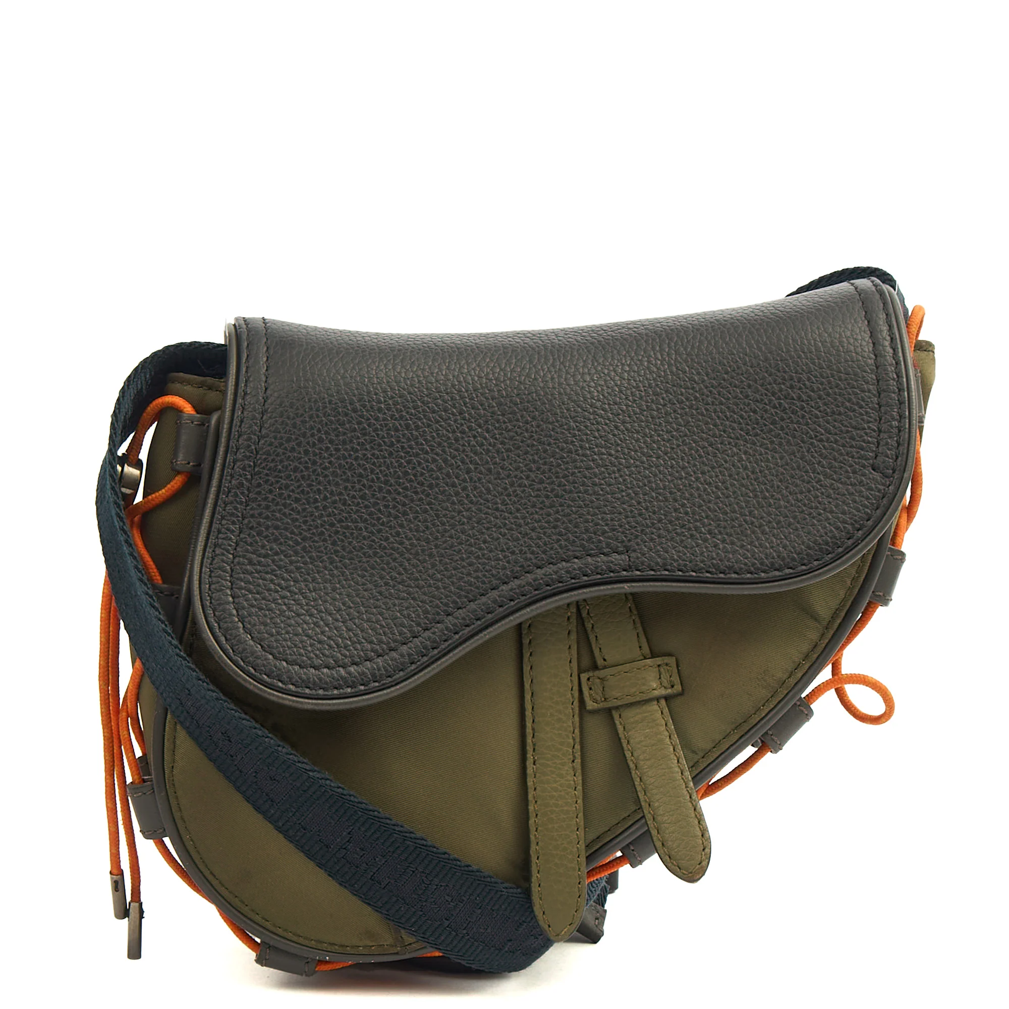 Picture of Christian Dior Mini Bag Mini Saddle in Green, Fabric