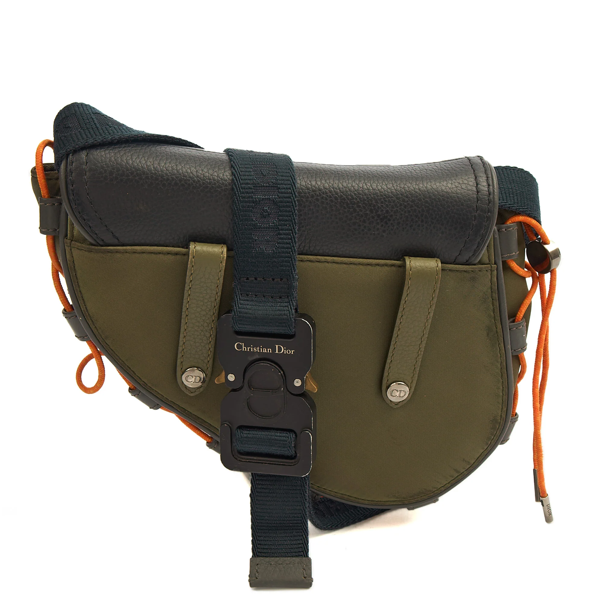 Picture of Christian Dior Mini Bag Mini Saddle in Green, Fabric