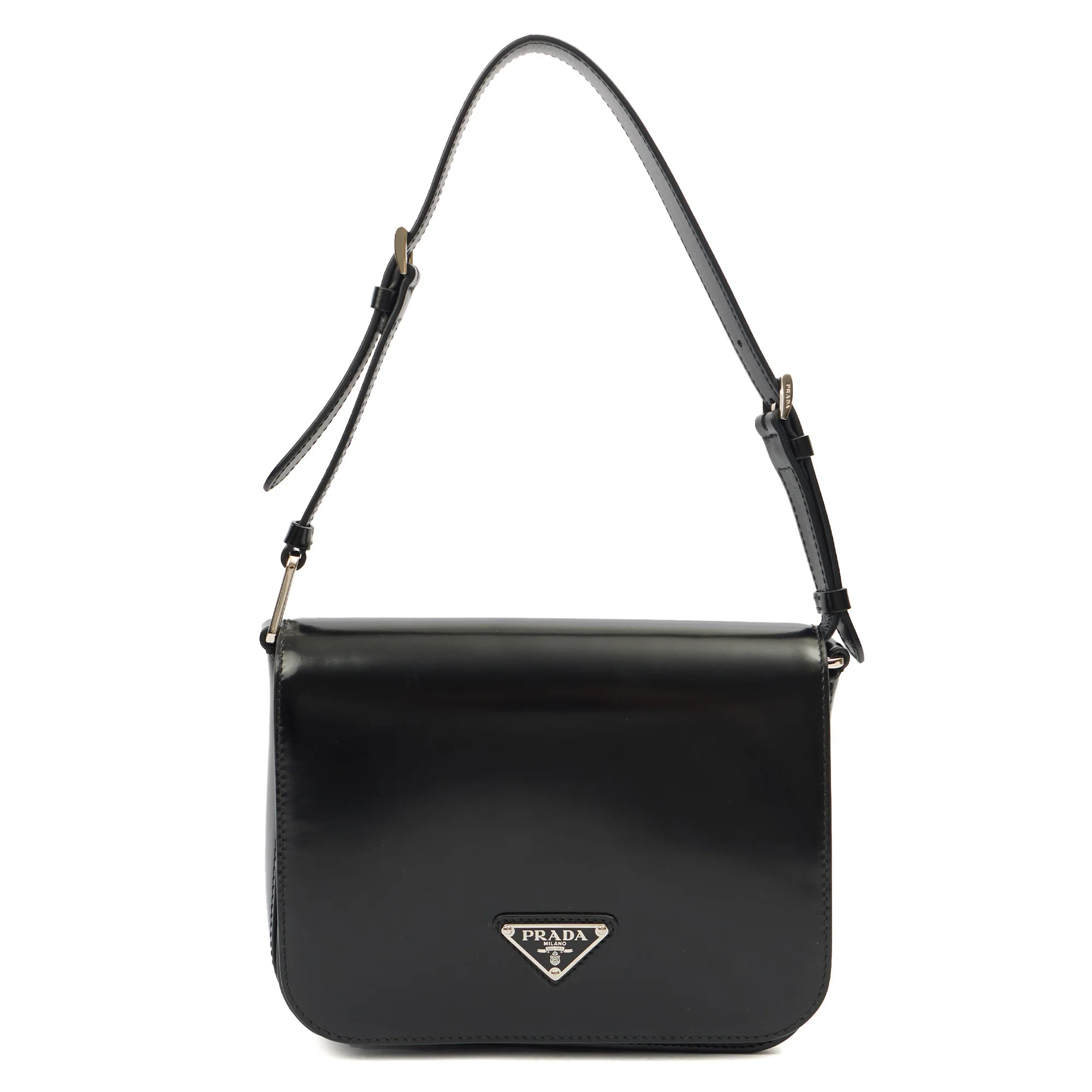 Picture of Prada Shoulder Bag Shoulder Bag in Black, Patent Leather