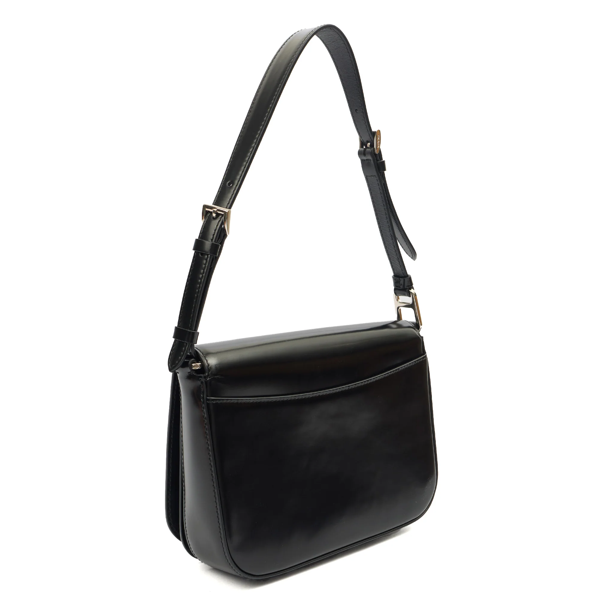 Picture of Prada Shoulder Bag Shoulder Bag in Black, Patent Leather