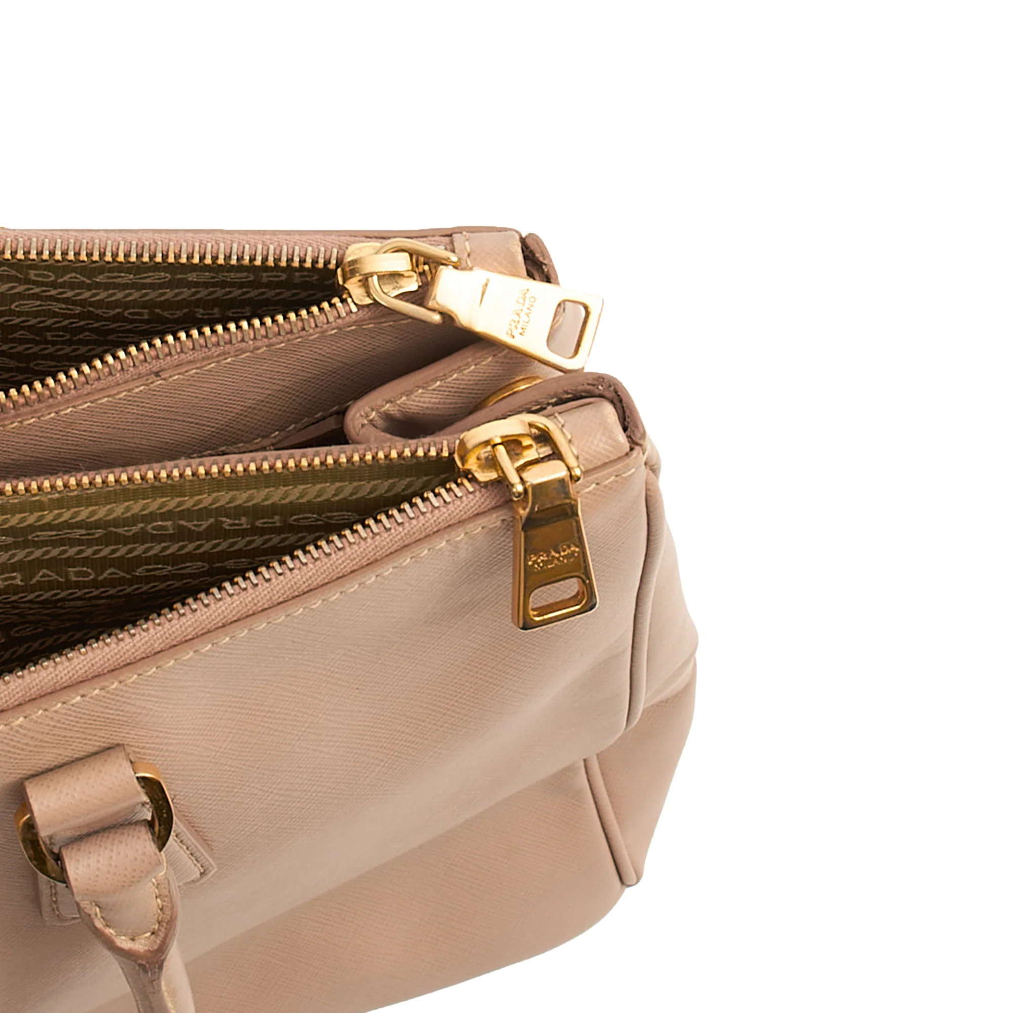 Picture of Prada Tote Galleria - Medium Double Zip Tote in Pink, Saffiano Leather