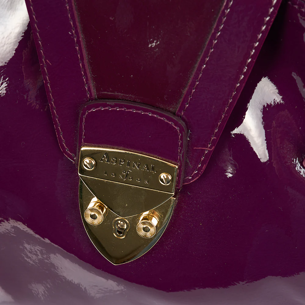 Picture of Aspinal of London Tote Barbarella in Purple, Leather