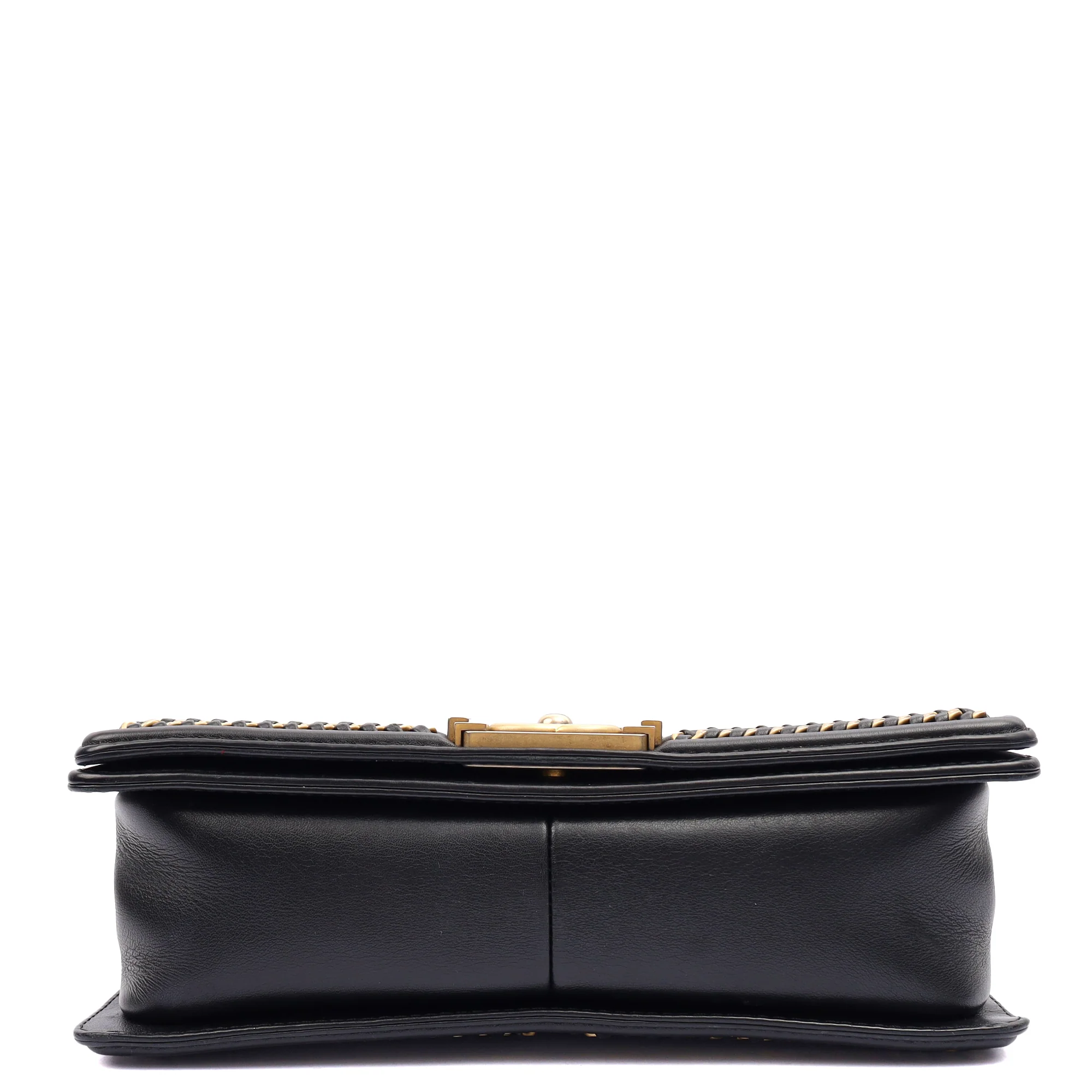 Picture of Chanel Shoulder Bag Boy Top Handle - Medium in Black, Calfskin Leather