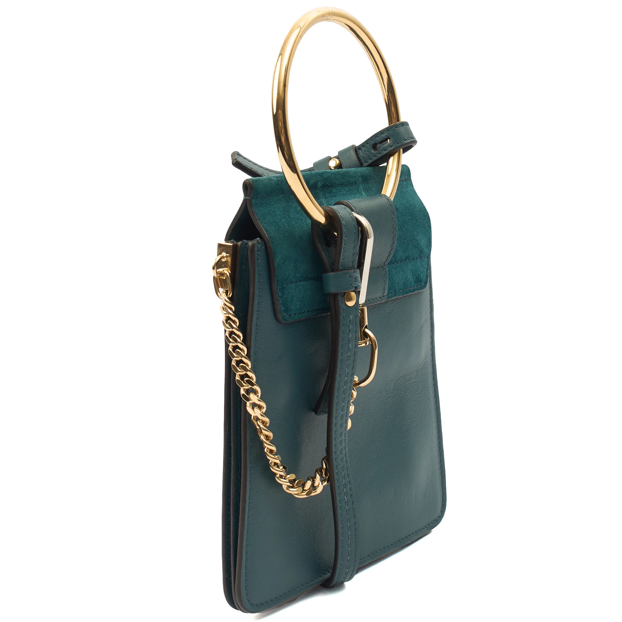 Picture of Chloe Cross Body Faye Day - Mini in Green, Calfskin Leather