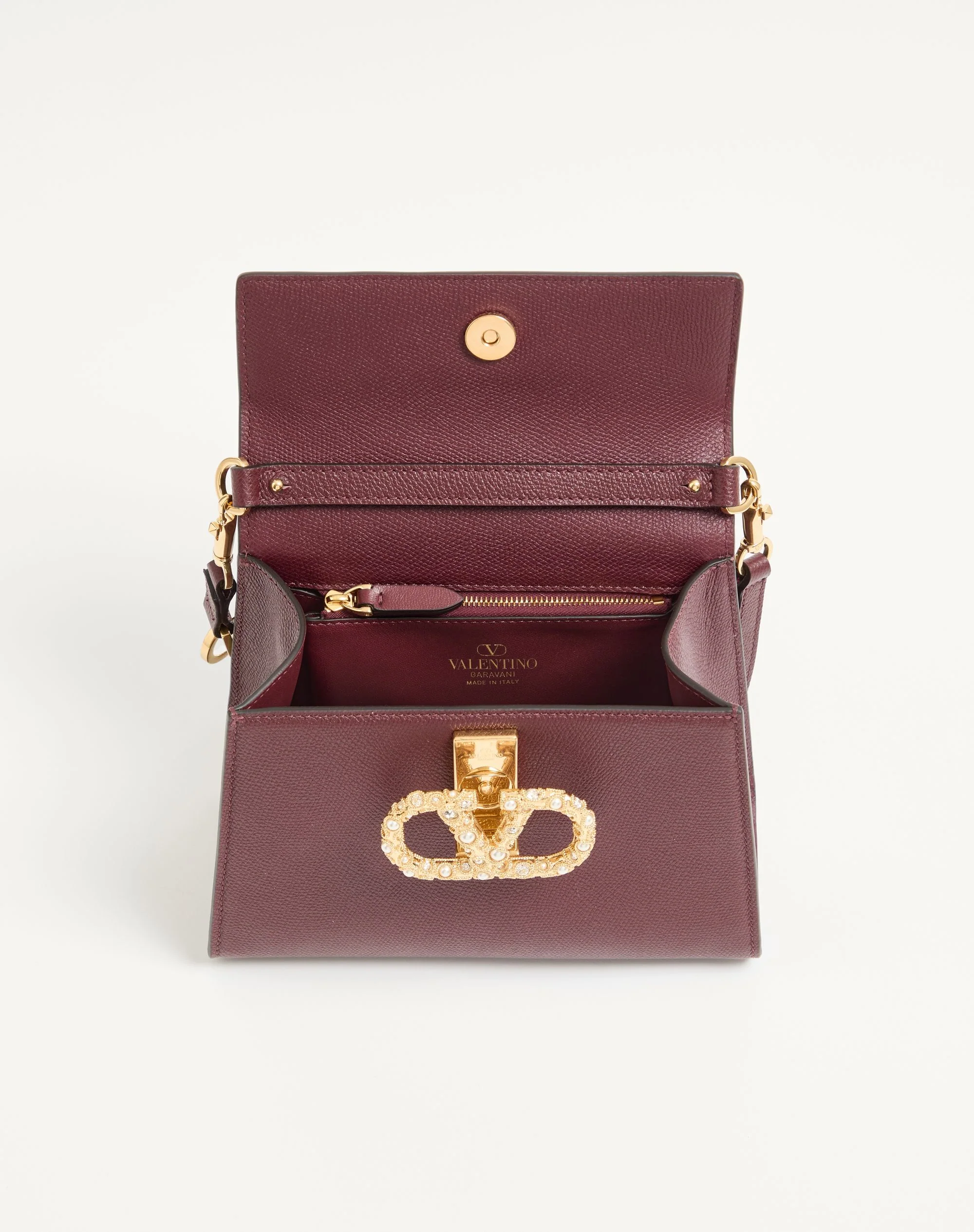 Valentino Garavani Vsling Small Handbag interior view