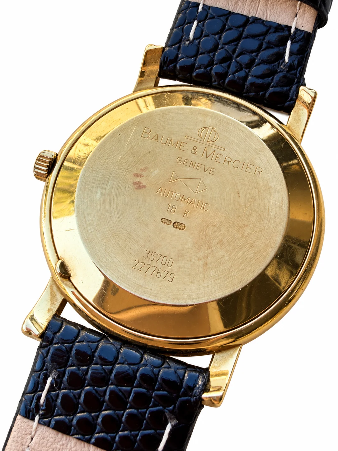 Baume & Mercier Classima vintage watch case back