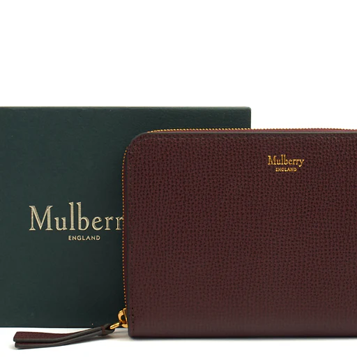 Picture of Mulberry Wallet Wallet in Oxblood, Calfskin Leather
