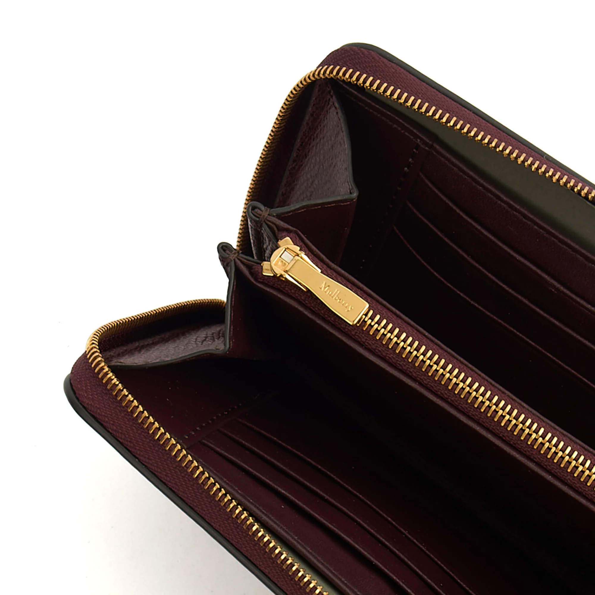 Picture of Mulberry Wallet Wallet in Oxblood, Calfskin Leather
