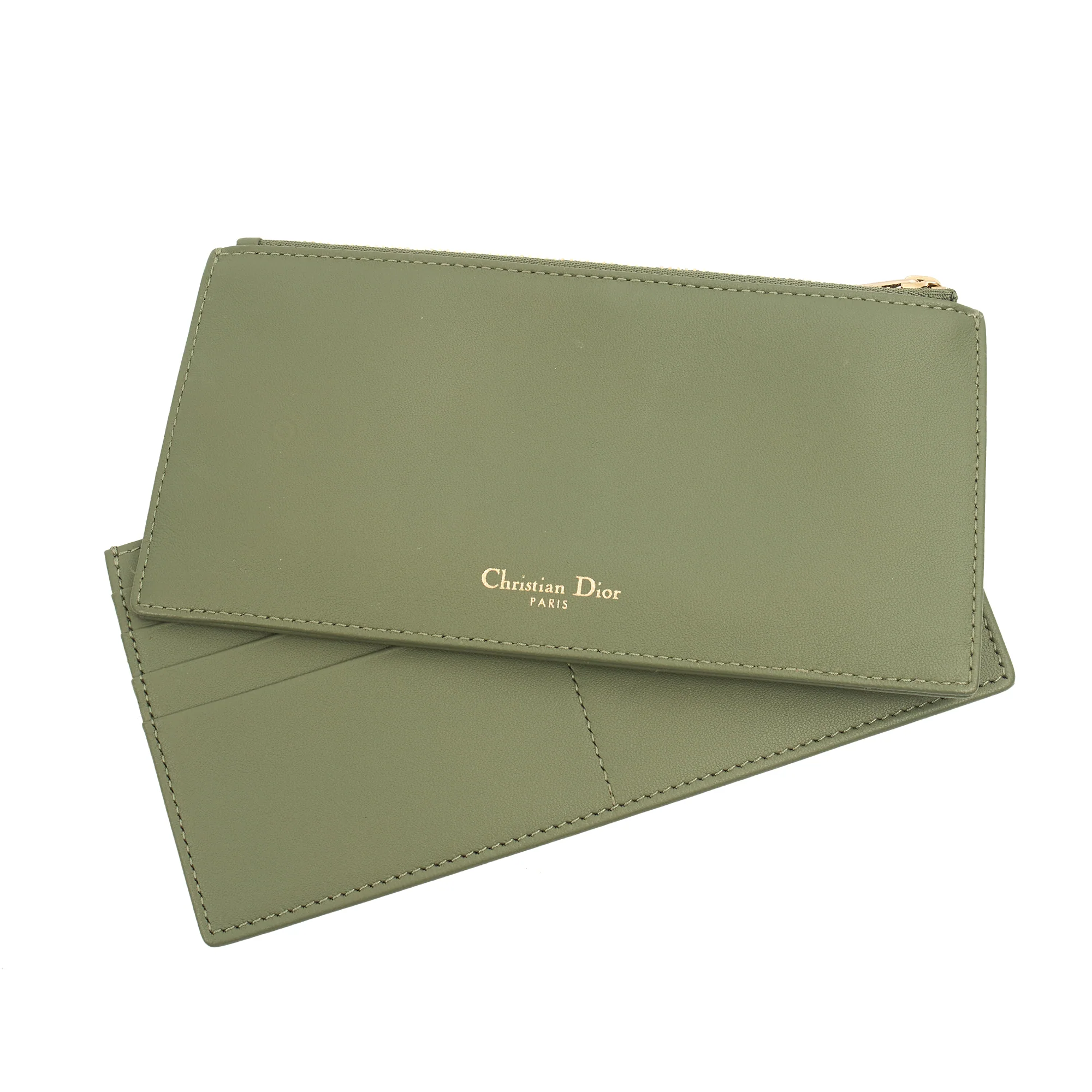 Picture of Christian Dior Cross Body Lady Dior Pouch in Green, Leather