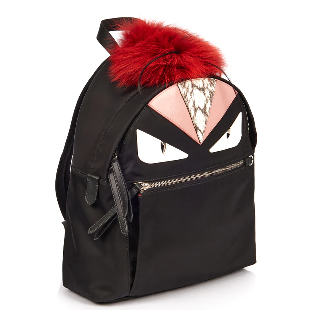 Picture of Fendi Monster Backpack in Black, Fabric