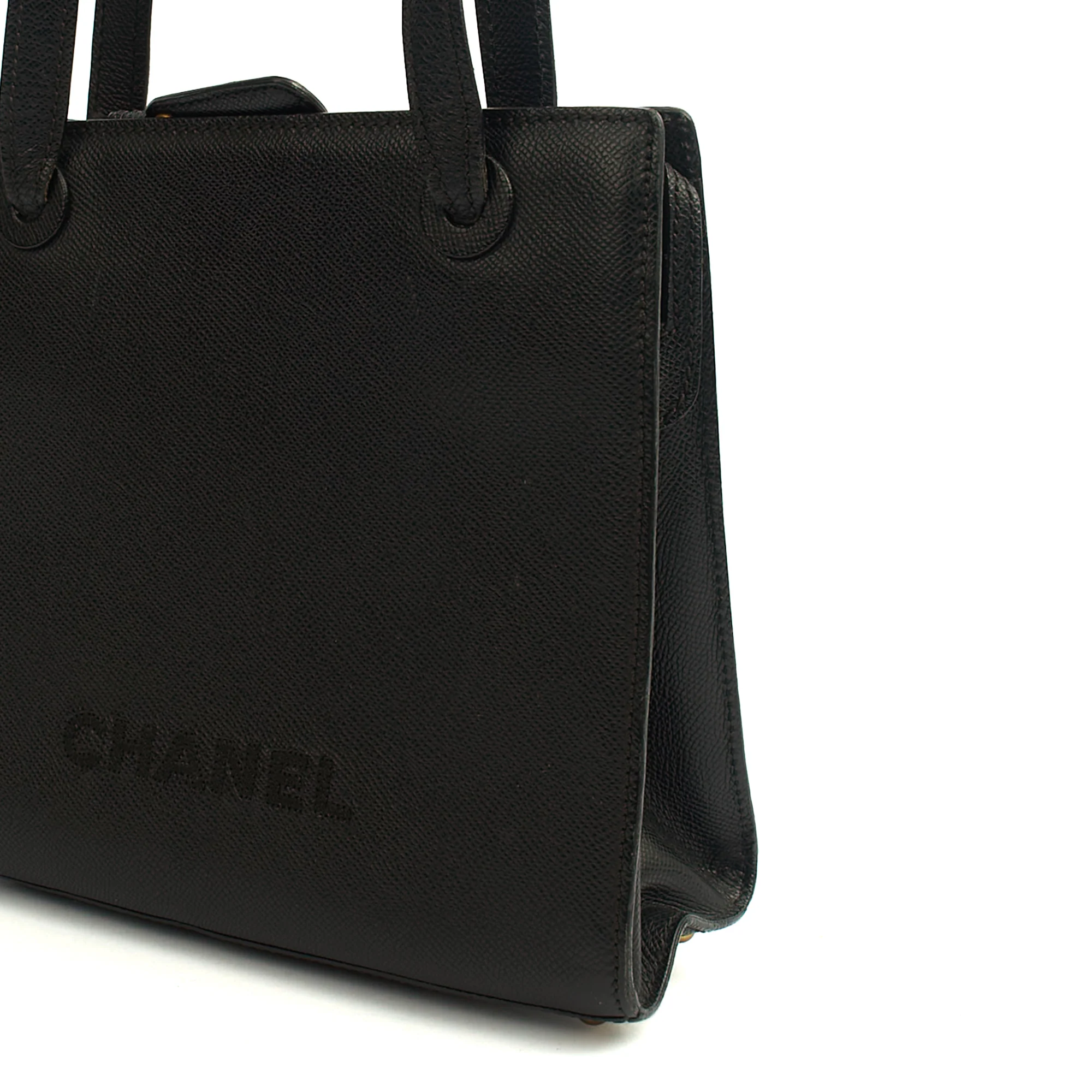 Picture of Chanel Tote Vintage Tote in Black, Caviar Leather