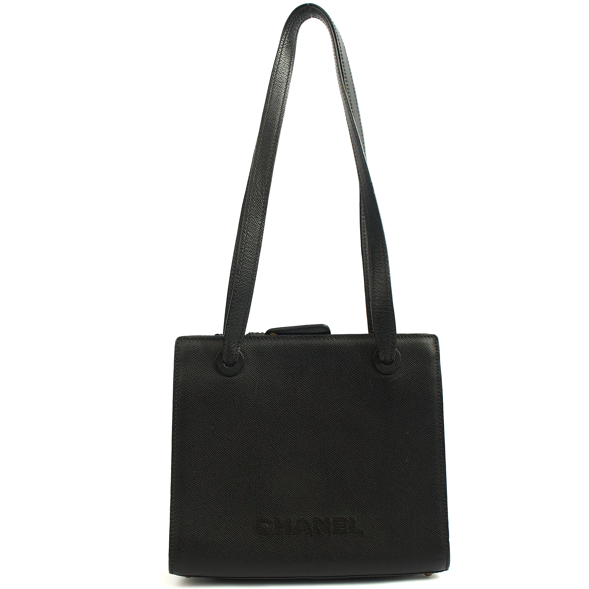 Picture of Chanel Tote Vintage Tote in Black, Caviar Leather