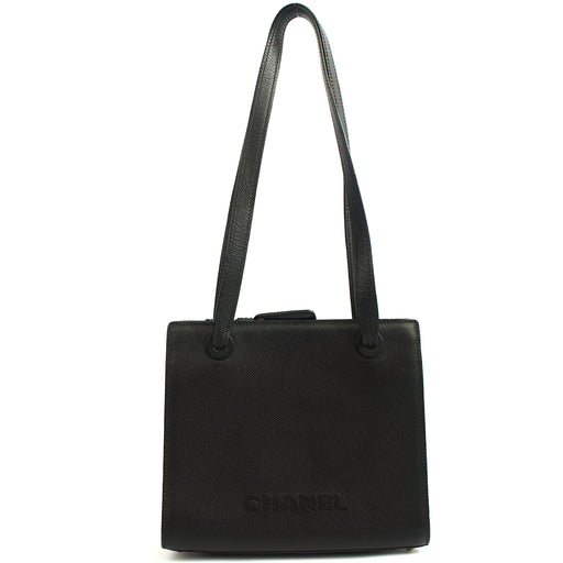Picture of Chanel Tote Vintage Tote in Black, Caviar Leather