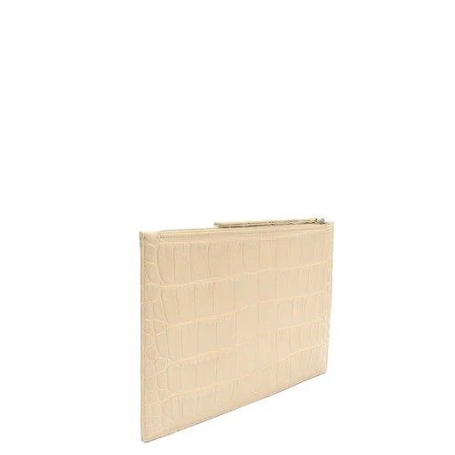 Picture of Alexander McQueen Clutch Clutch  in Neutral, Exotic Effect Leather