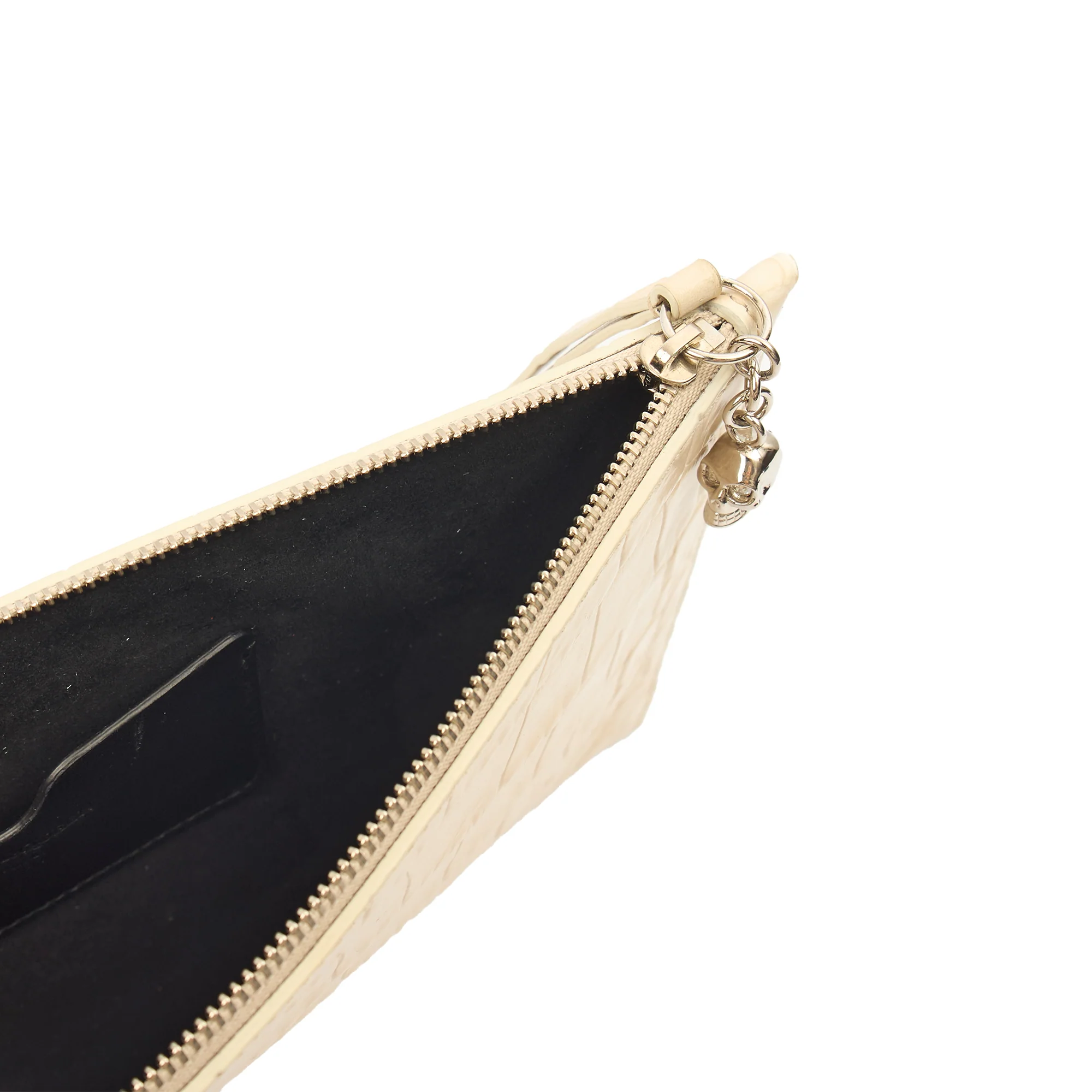 Picture of Alexander McQueen Clutch Clutch  in Neutral, Exotic Effect Leather