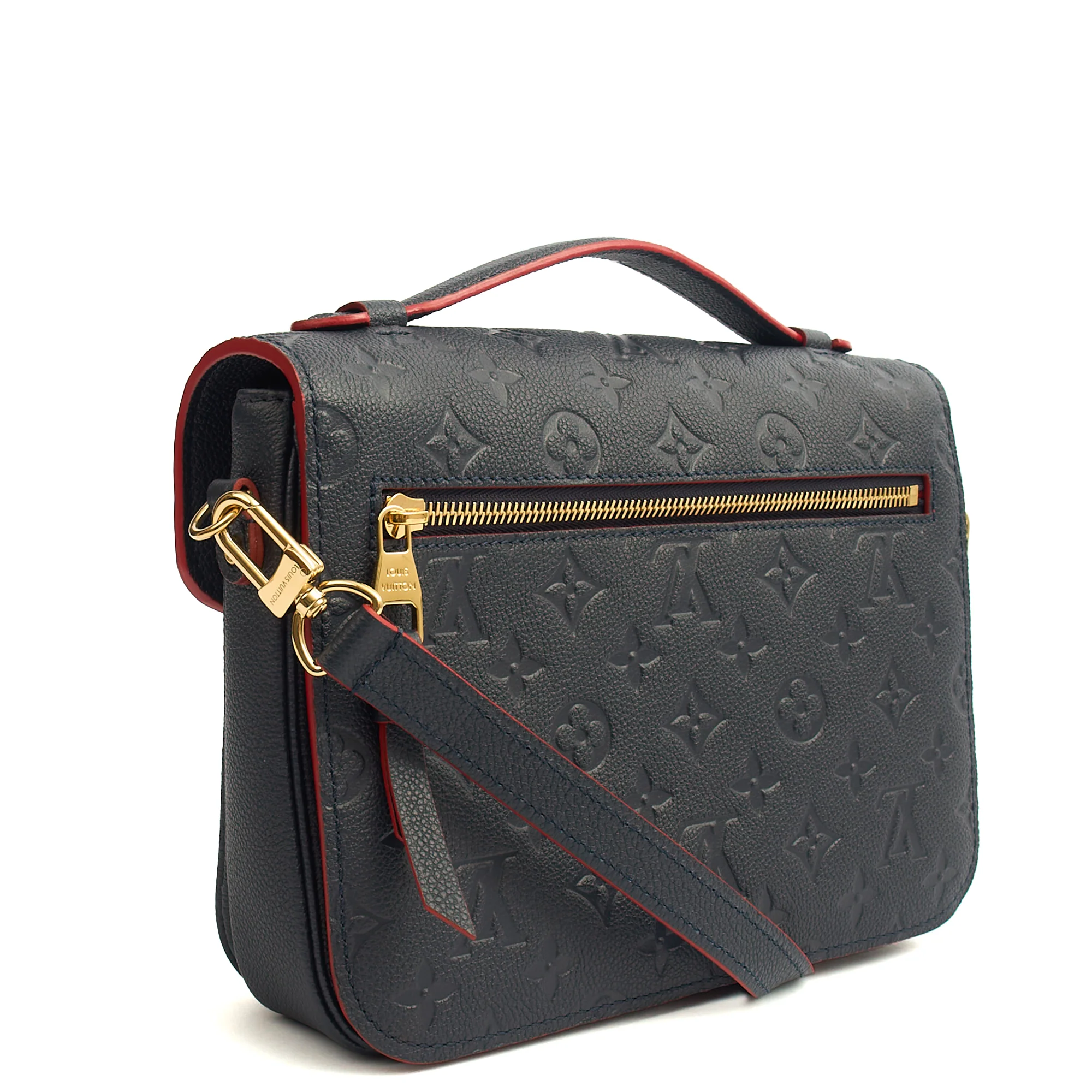 Picture of Louis Vuitton Cross Body Pochette Metis in Blue , Empreinte Leather