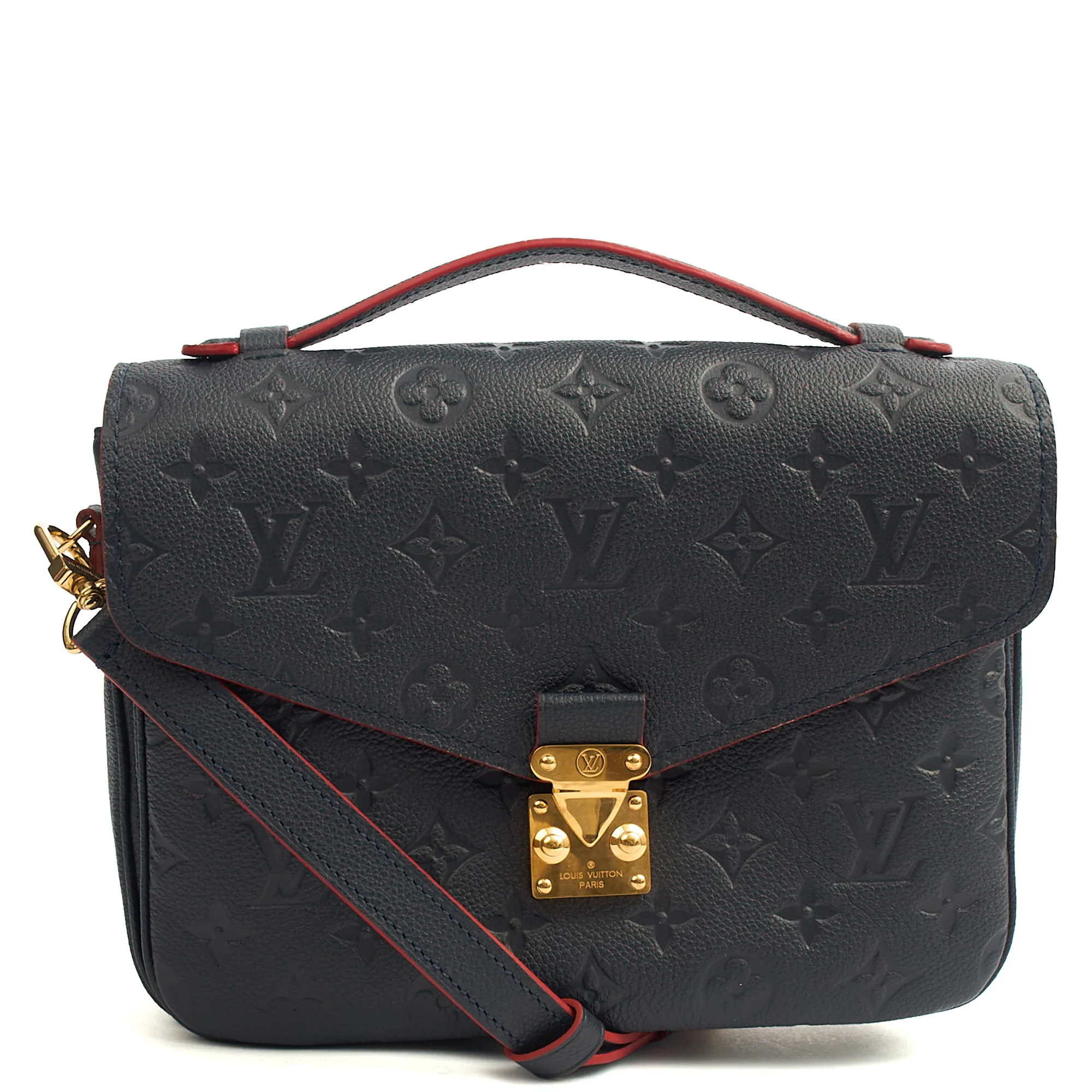 Picture of Louis Vuitton Cross Body Pochette Metis in Blue , Empreinte Leather