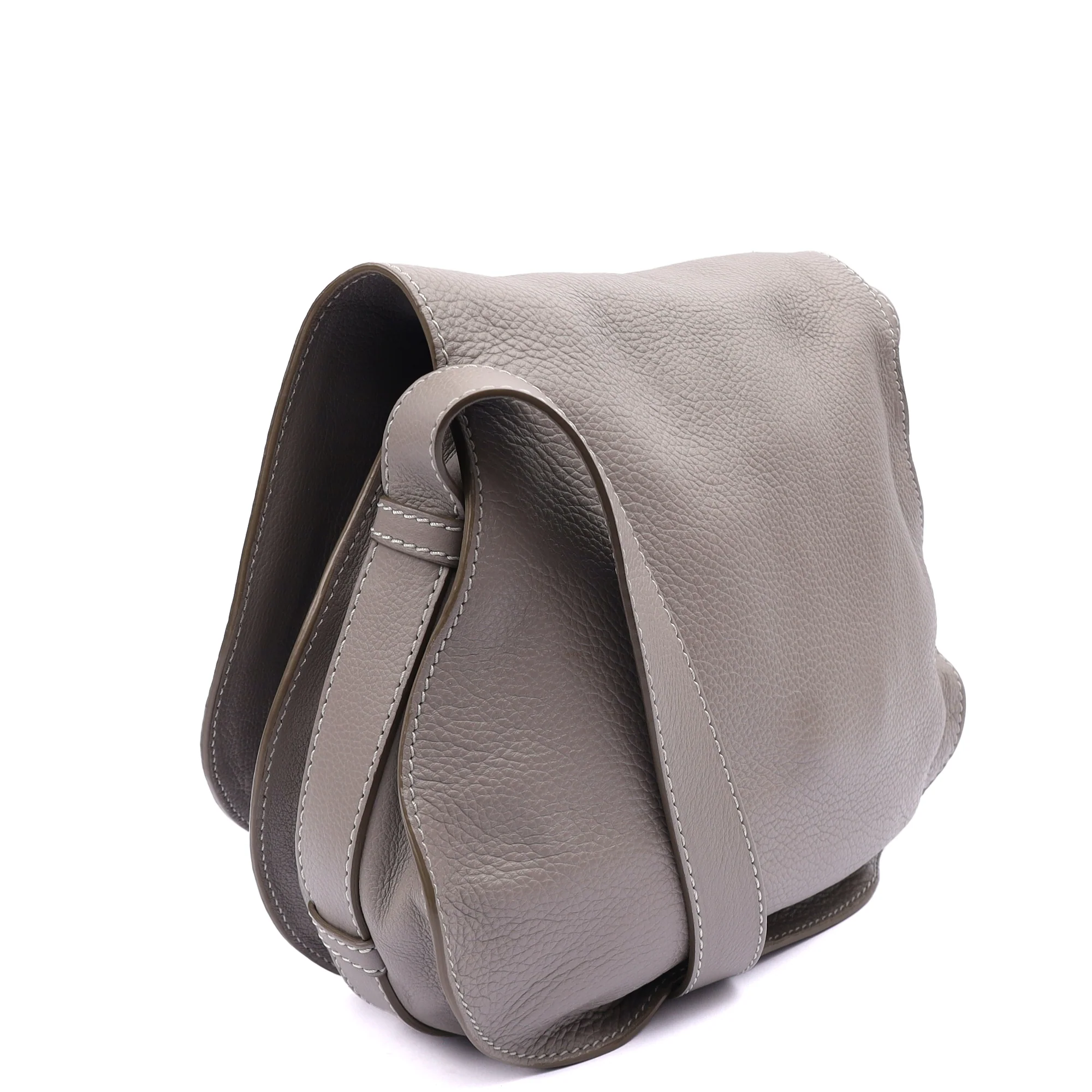 Picture of Chloe Cross Body Marcie - Large in Pastel Grey, Leather