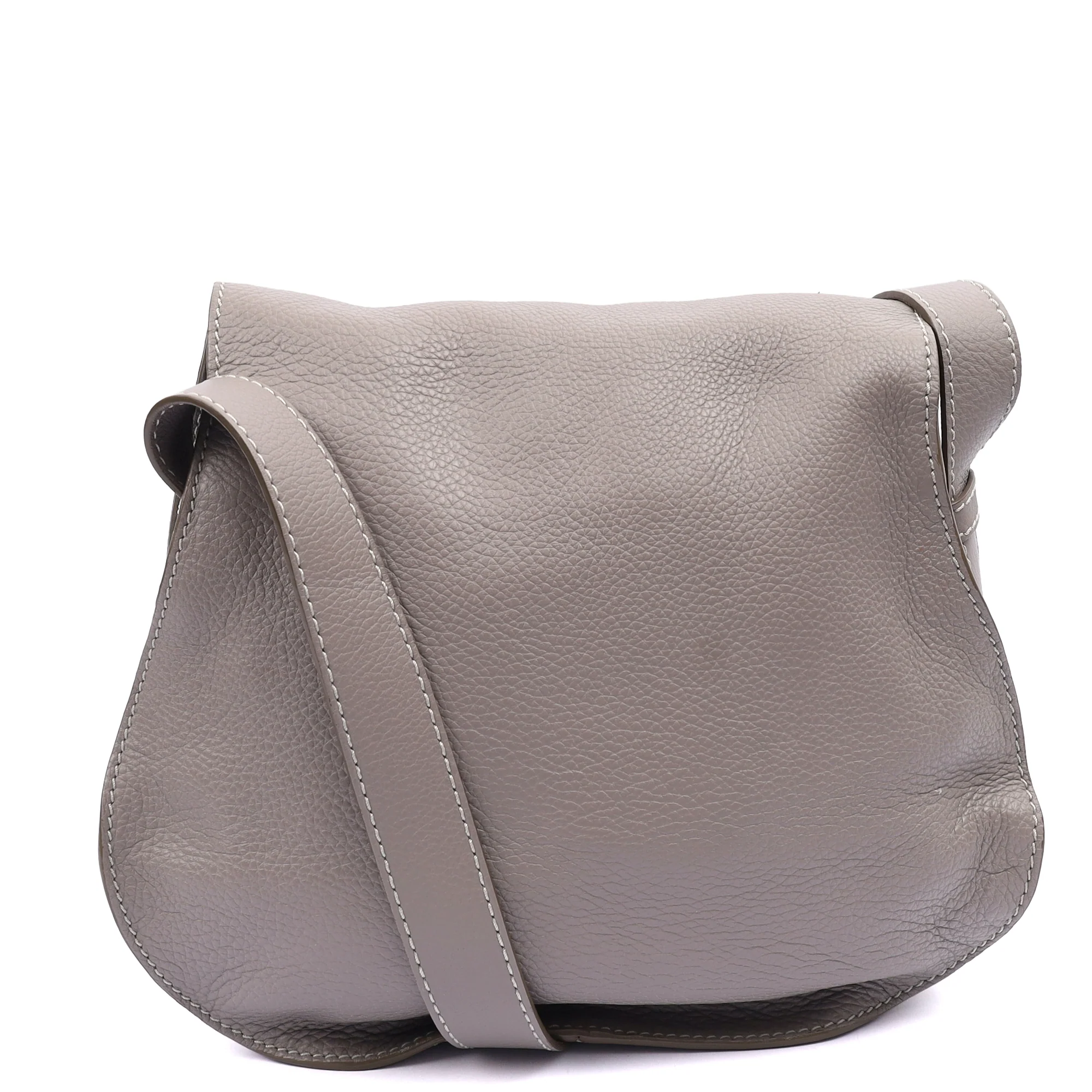 Picture of Chloe Cross Body Marcie - Large in Pastel Grey, Leather
