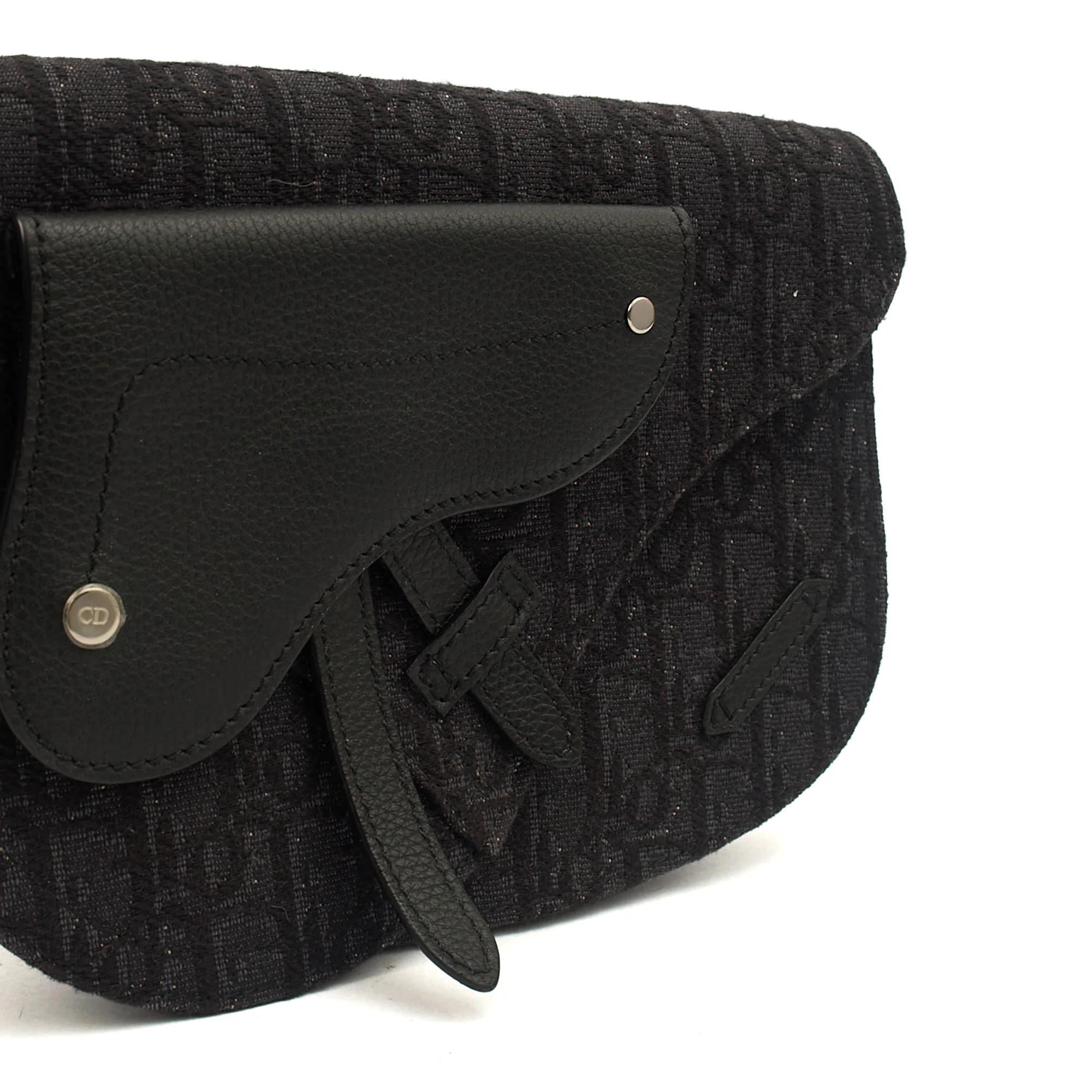 Picture of Christian Dior Cross Body Homme - Saddle Bag in Black, Fabric
