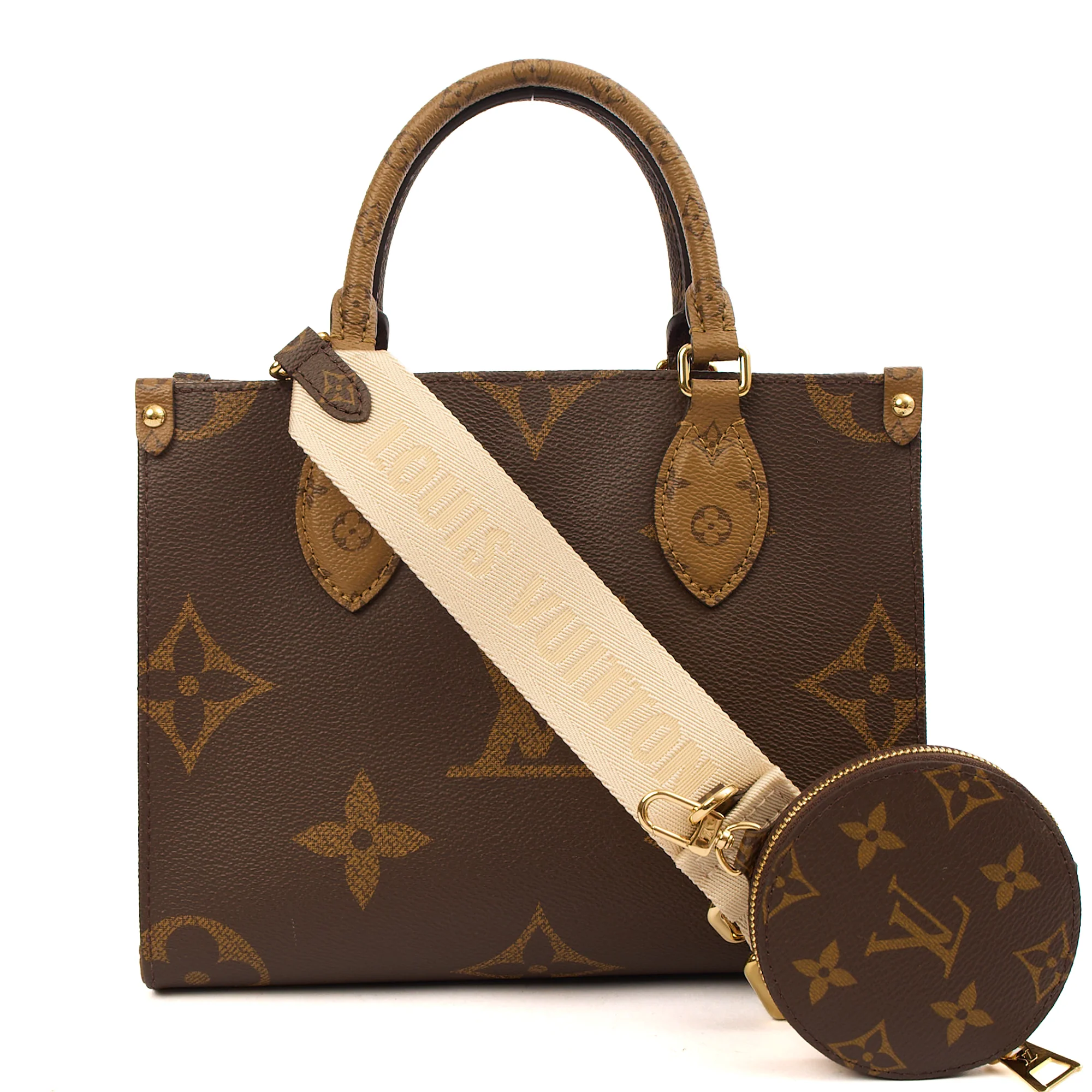 Picture of Louis Vuitton Cross Body On The Go PM in Reverse Monogram, Canvas