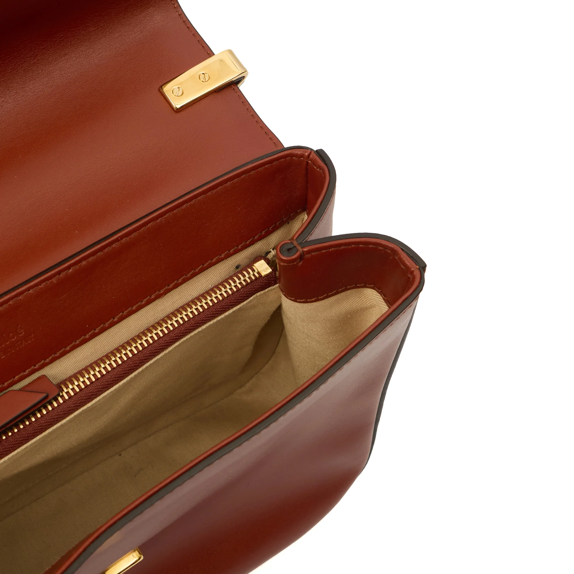 Picture of Chloe Shoulder Bag Chloe C - Medium in Sepia Brown, Calfskin Leather