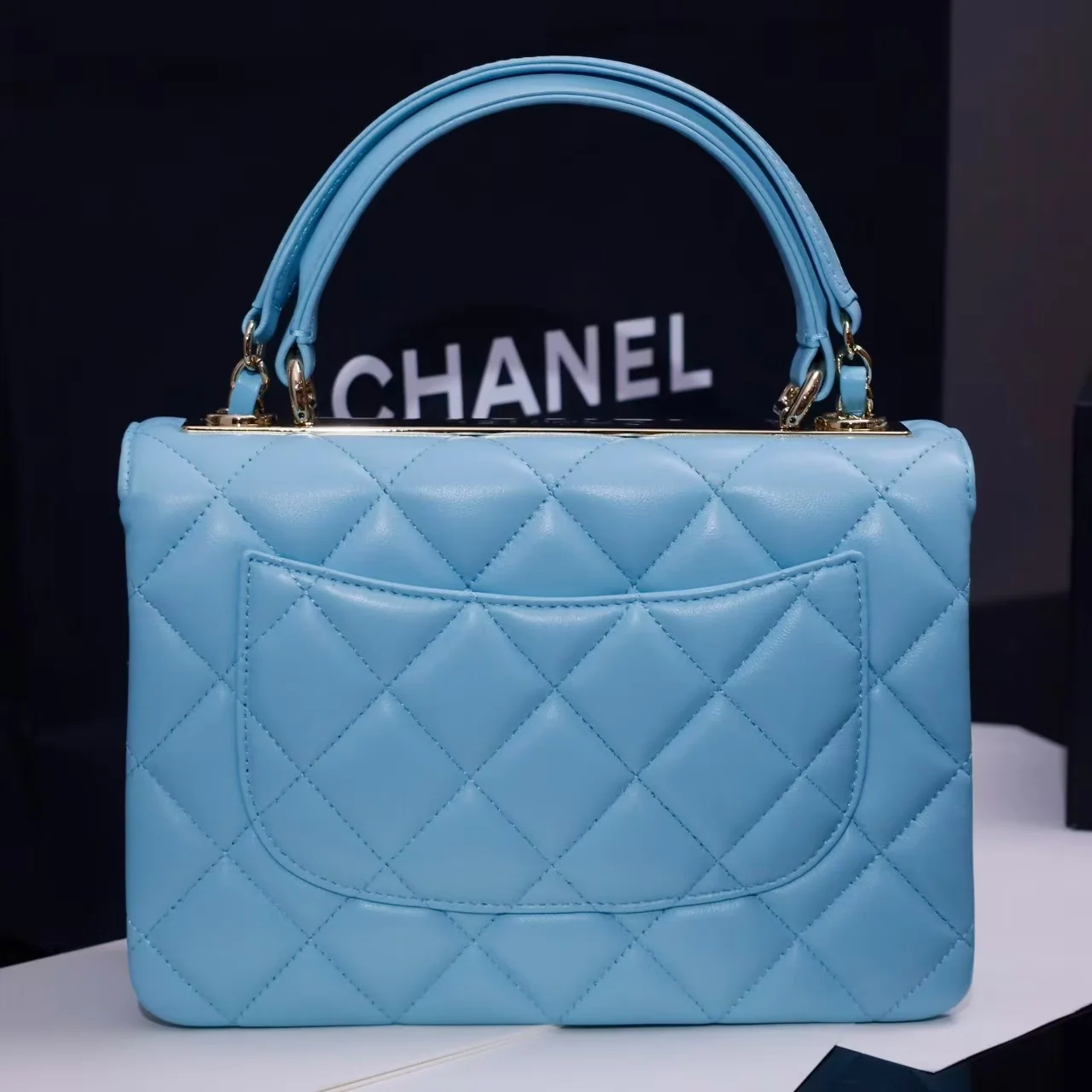 Chanel Trendy Large Bag 25cm in Light Blue