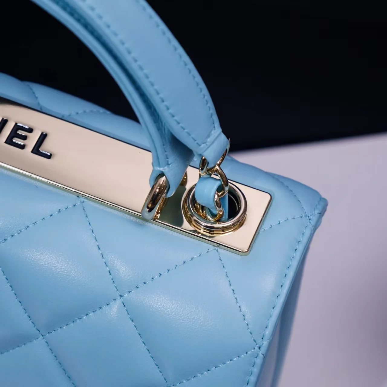 Chanel Trendy Large Bag 25cm in Light Blue