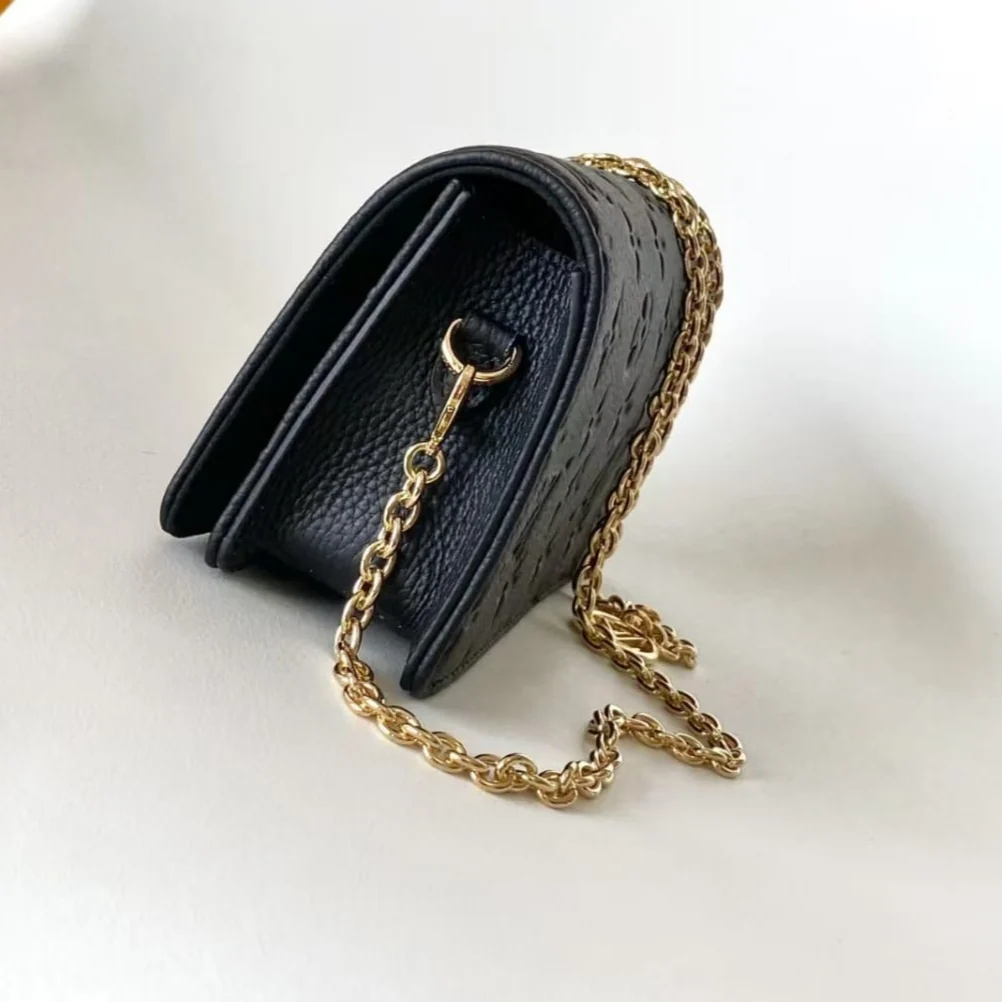 Louis Vuitton Lily Wallet on Chain in black