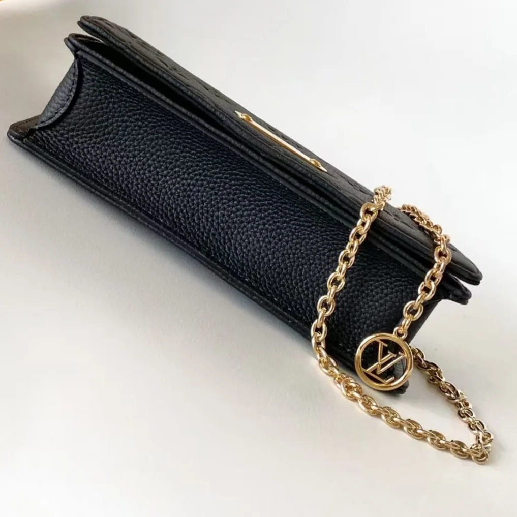 Louis Vuitton Lily Wallet on Chain in black