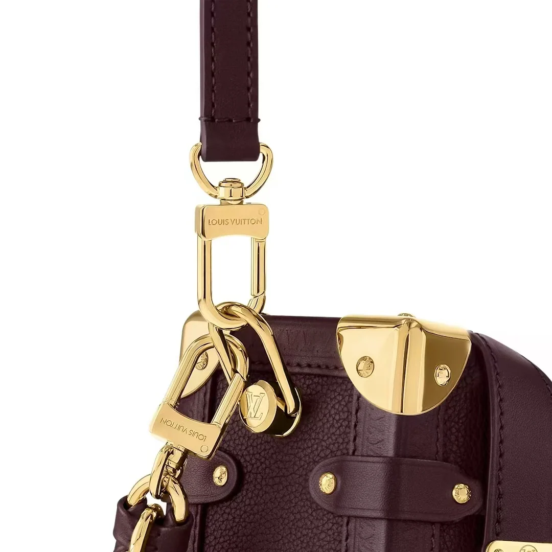 Louis Vuitton Side Trunk MM braided leather chain strap detail