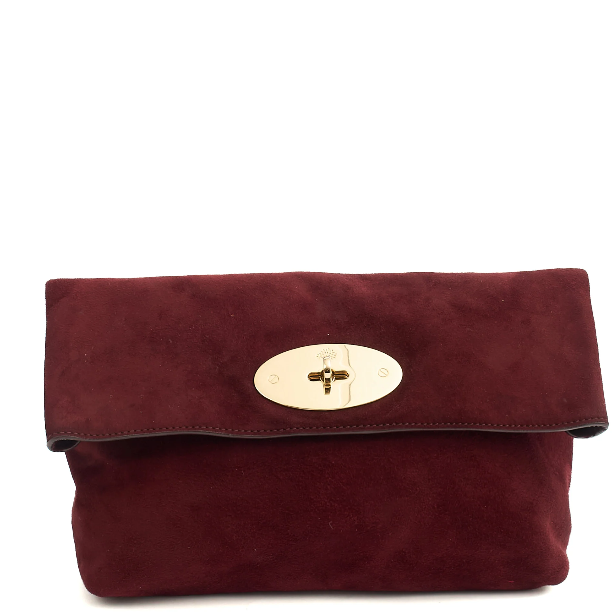 Picture of Mulberry Clutch Bayswater Clutch in Red, Suede