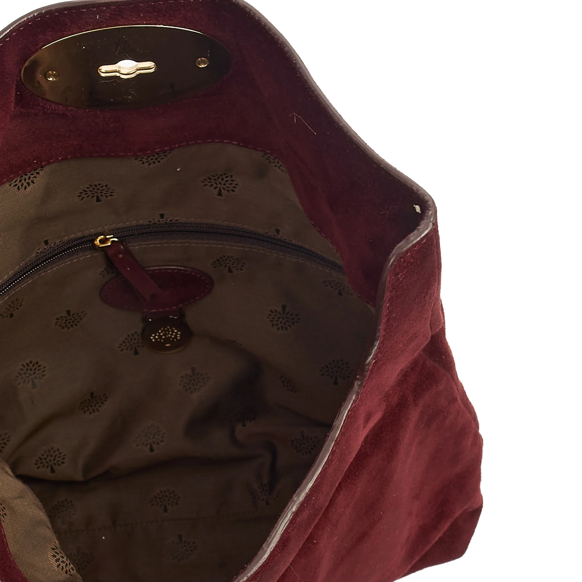 Picture of Mulberry Clutch Bayswater Clutch in Red, Suede