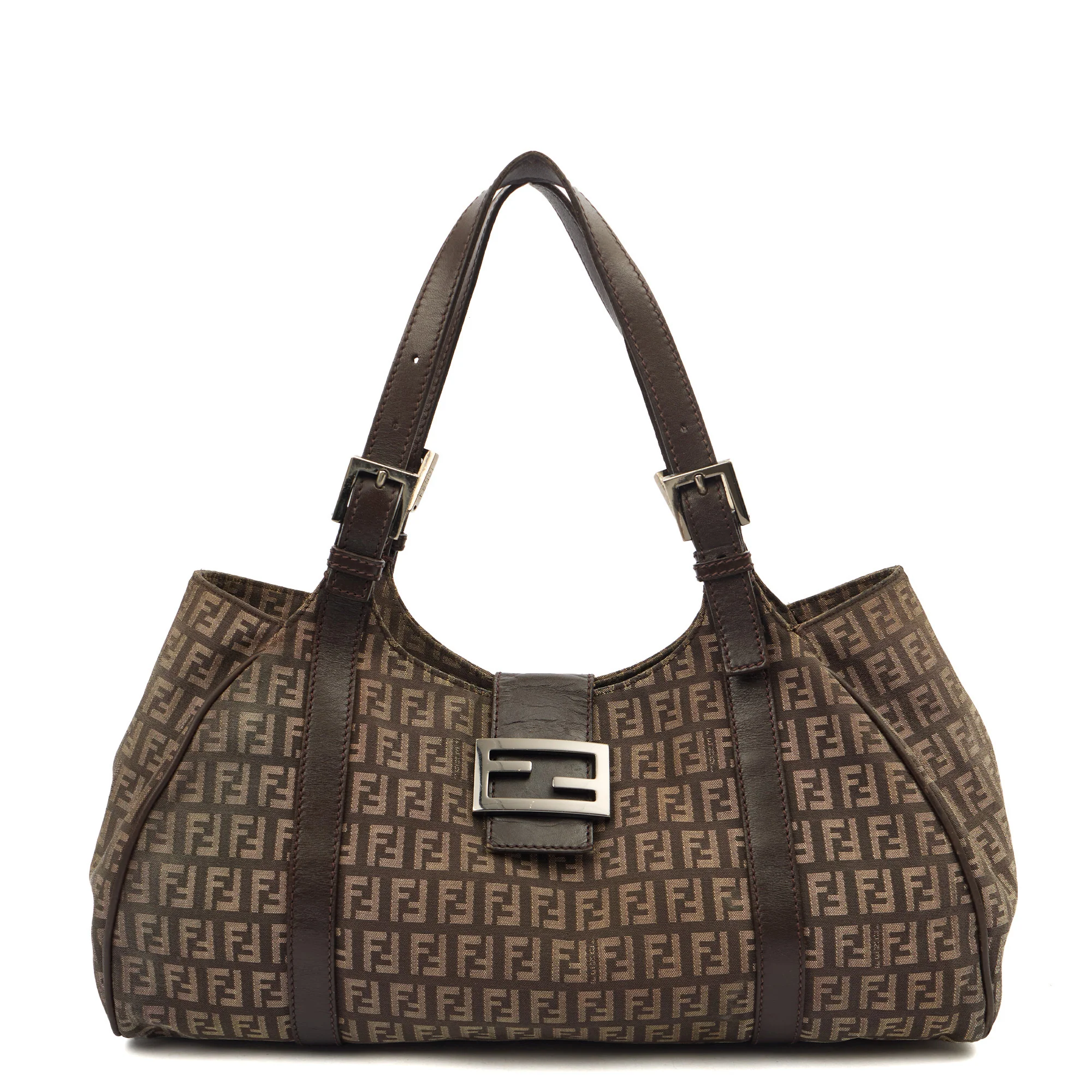 Picture of Fendi Tote Zucca Tote in Brown, Fabric