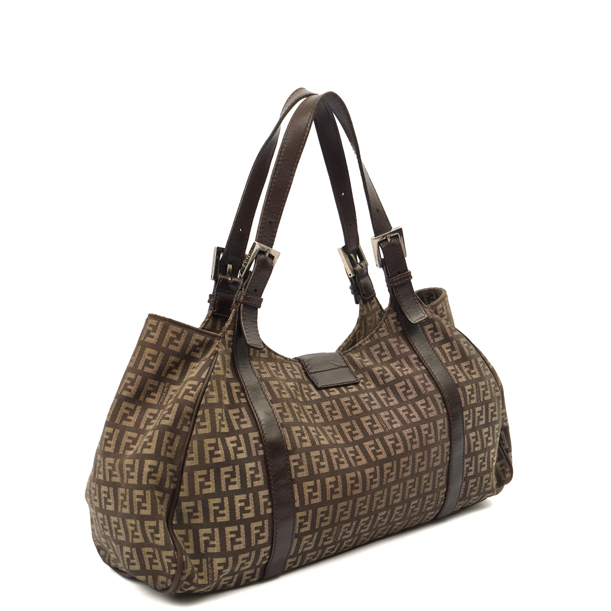 Picture of Fendi Tote Zucca Tote in Brown, Fabric