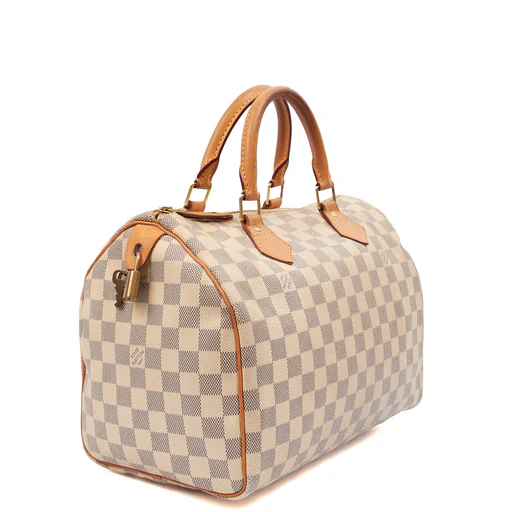 Picture of Louis Vuitton Tote Speedy 30 in Damier Azur, Canvas