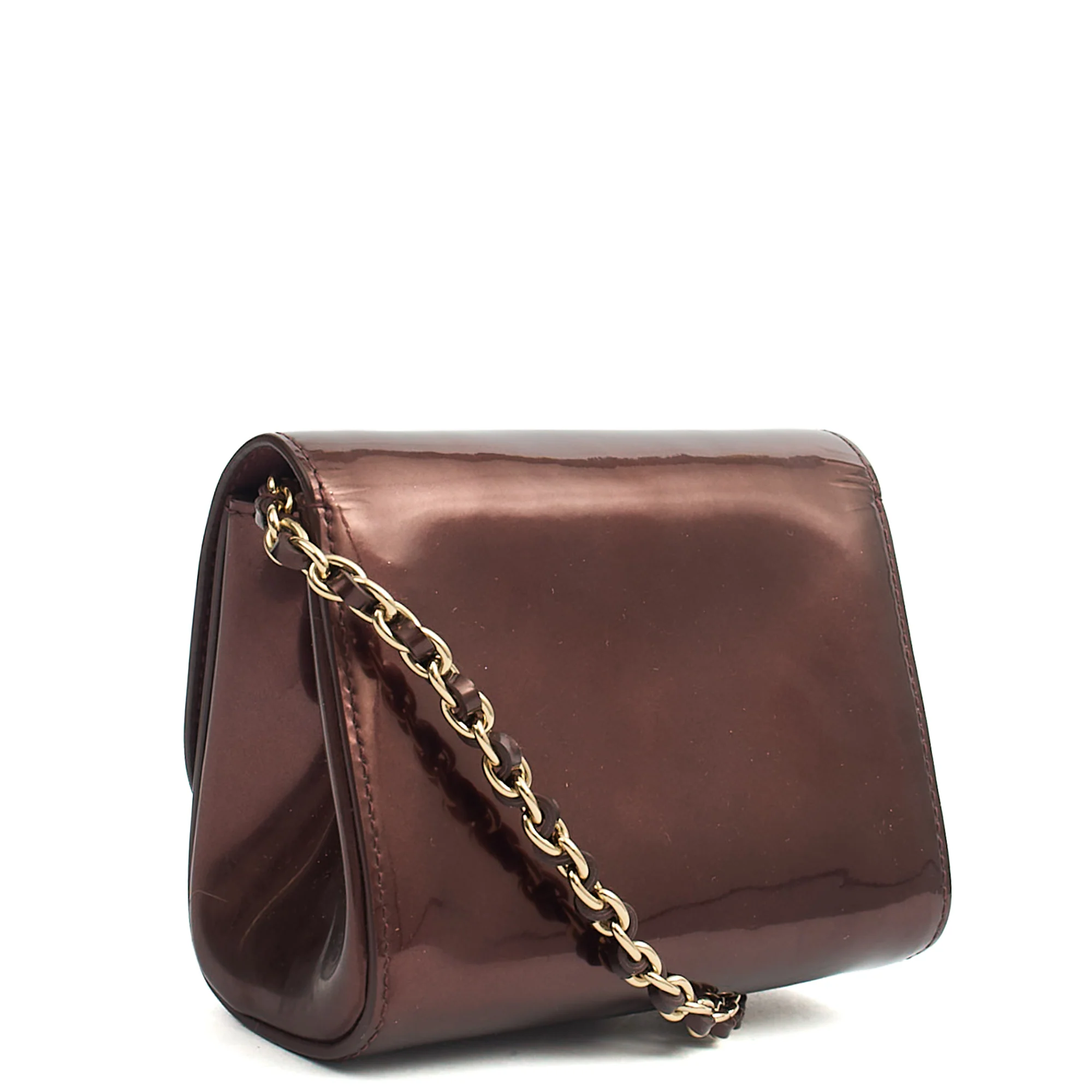 Picture of Mulberry Cross Body Lily - Mini  in Purple, Patent Leather