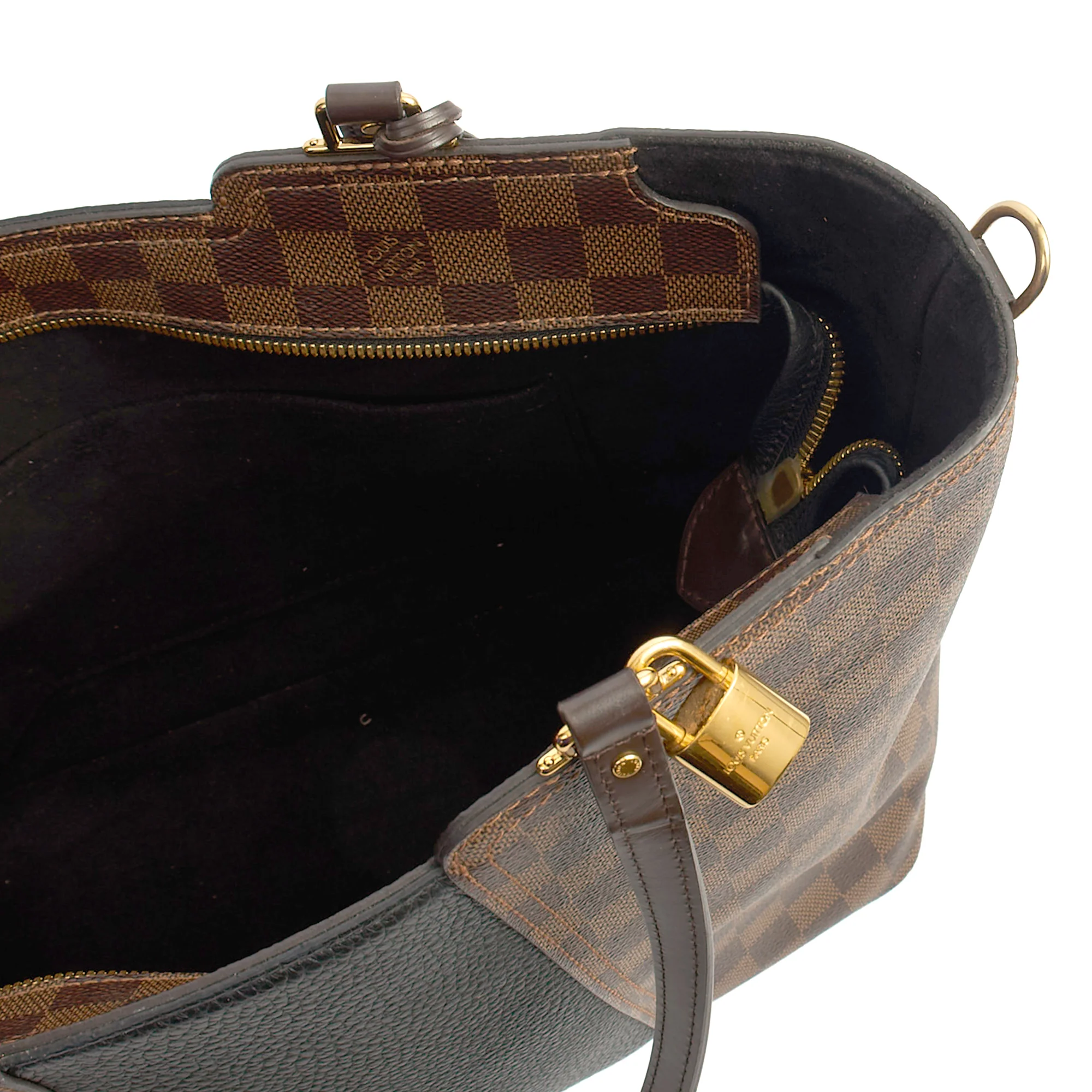 Picture of Louis Vuitton Tote Jersey in Damier Ebene, Canvas