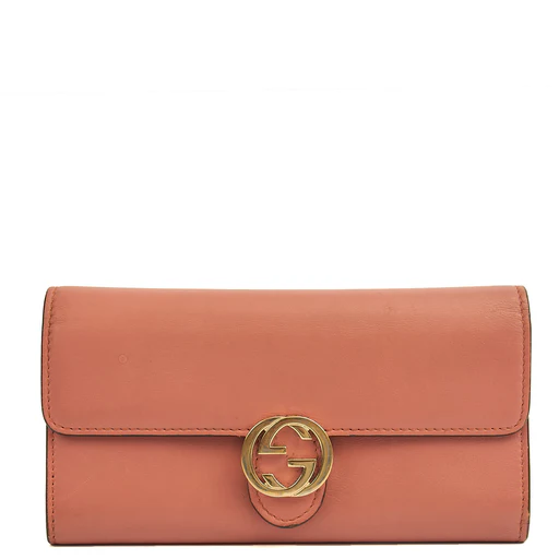 Picture of Gucci Purse Continental Wallet in Pink, Leather