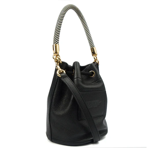 Picture of Marc Jacobs Bucket Bag The Leather Bucket Bag in Black, Leather